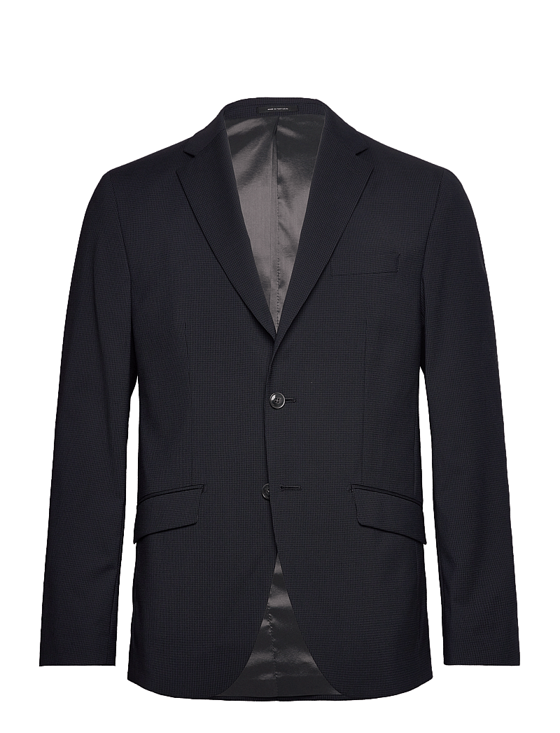 Lindbergh Black - Technical micro check superflex bla - enkeltradede blazere - dk blue mix - 1