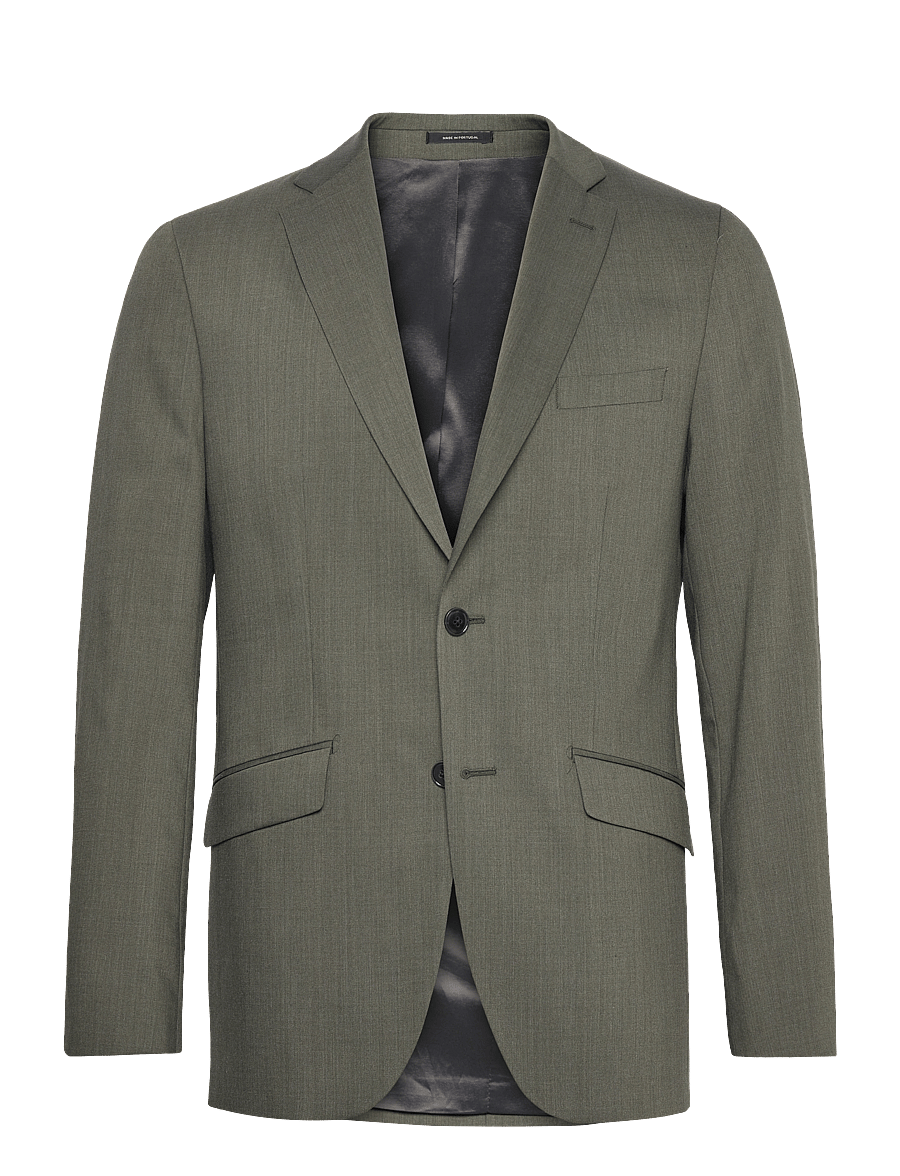 Lindbergh Black - Technical stretch blazer - combi suit - Ühe rinnatisega pintsakud - army mel - 0
