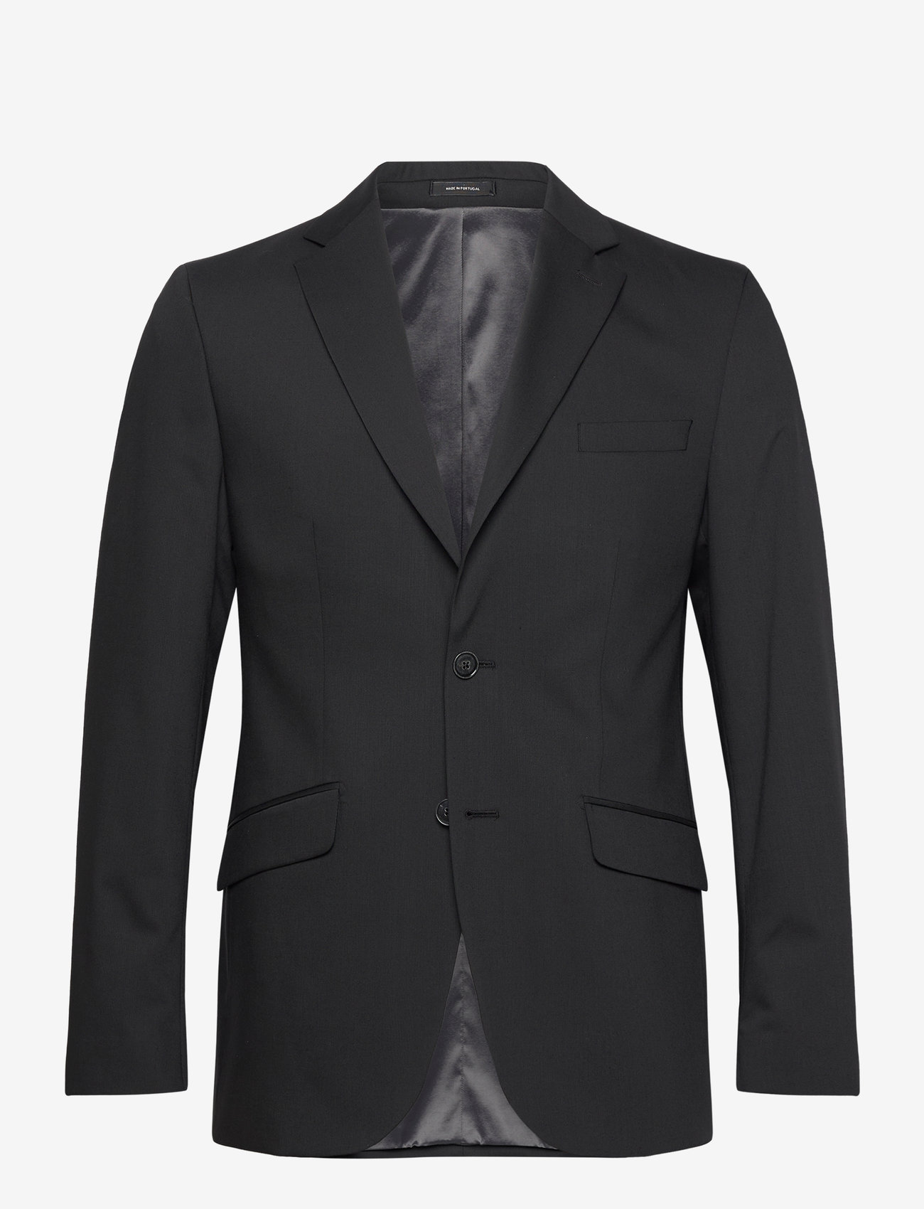 Lindbergh Black - Technical stretch blazer - combi suit - enkeltradede blazere - black - 1