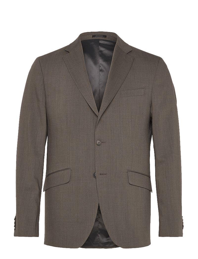 Lindbergh Black - Technical stretch blazer - combi suit - vienaeiliai švarkai - dk sand mel - 0