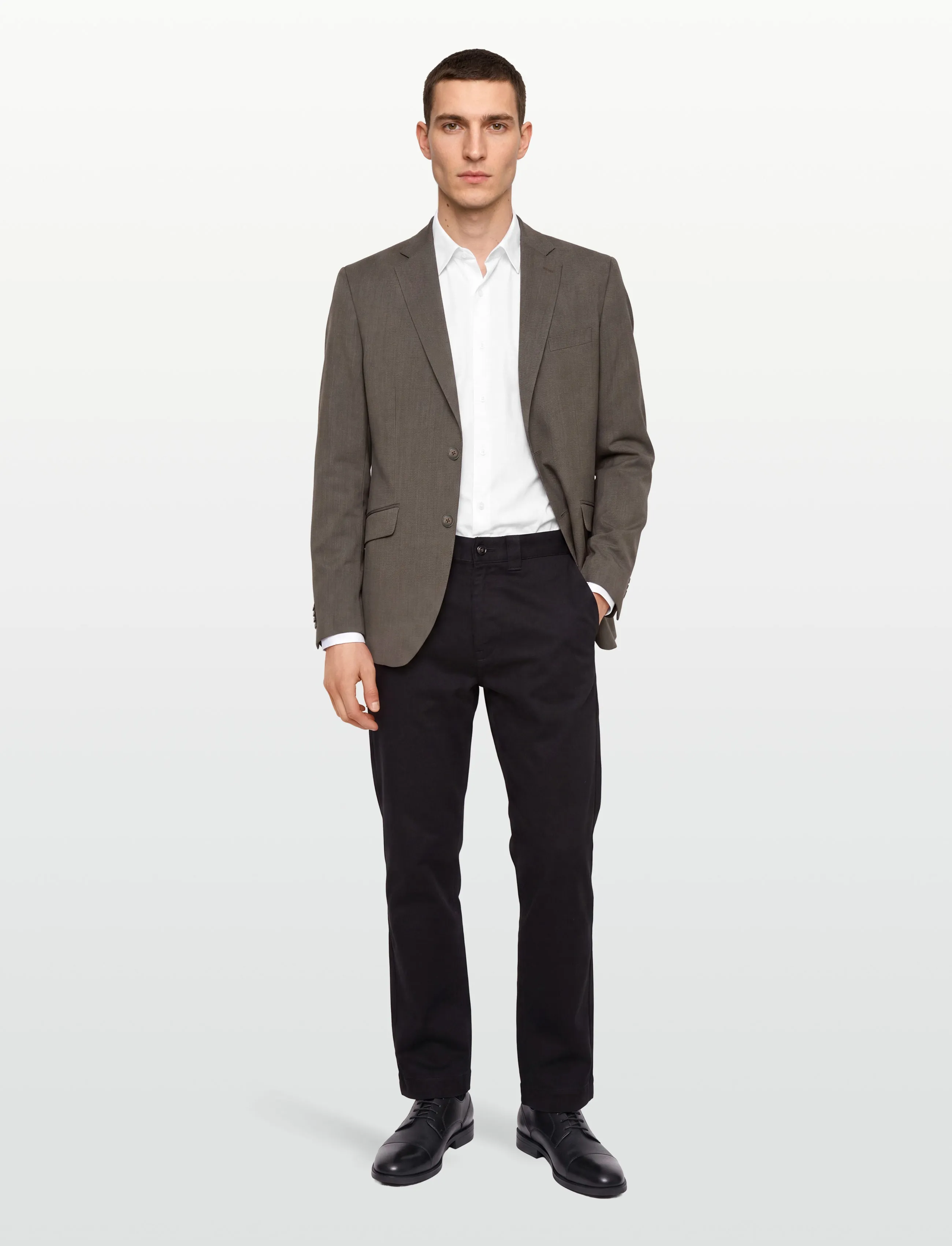 Lindbergh Black Technical Stretch Blazer Combi Su, 50, - Single Breasted Blazer, Männerswear