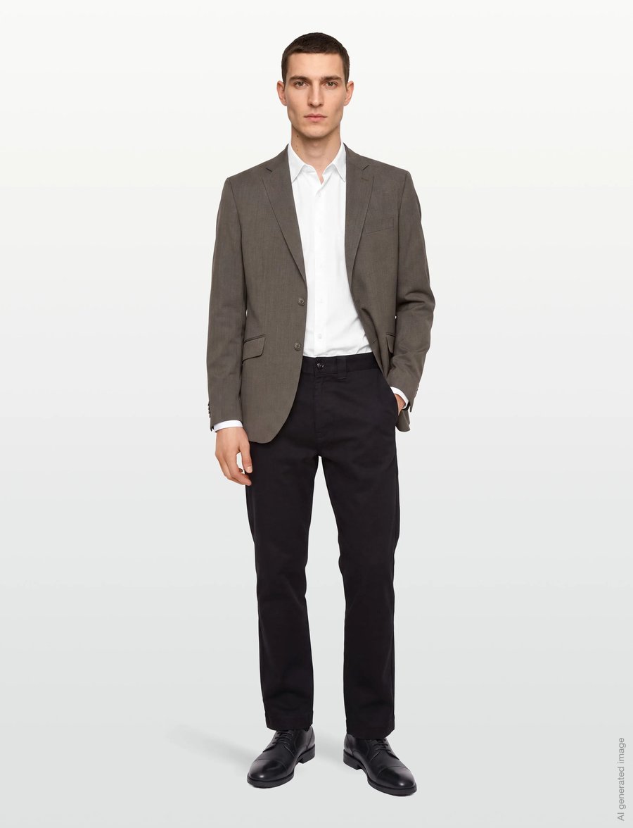 Lindbergh Black - Technical stretch blazer - combi suit - blazers met enkele rij knopen - dk sand mel - 0