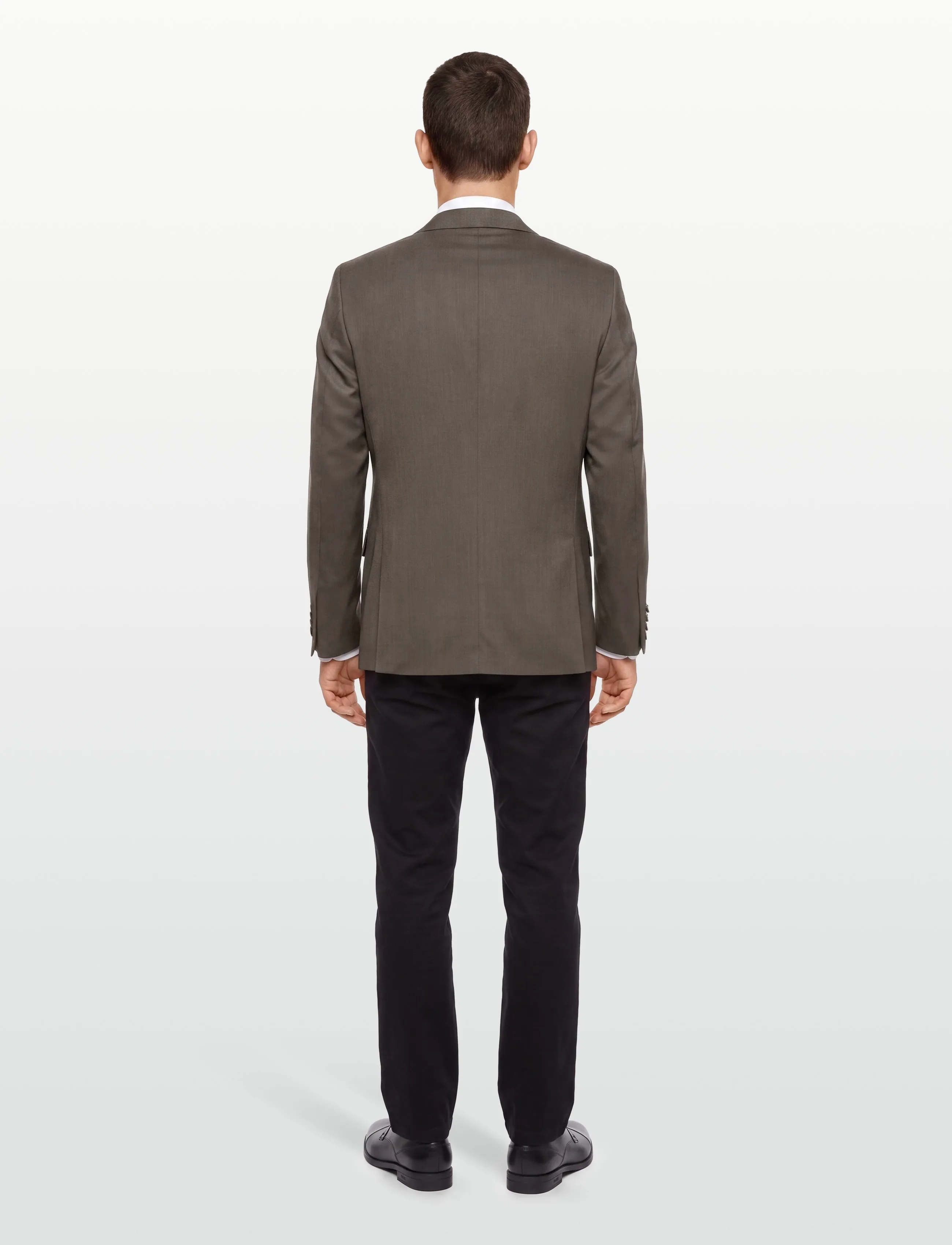 Lindbergh Black - Technical stretch blazer - combi suit - blazers met enkele rij knopen - dk sand mel - 4
