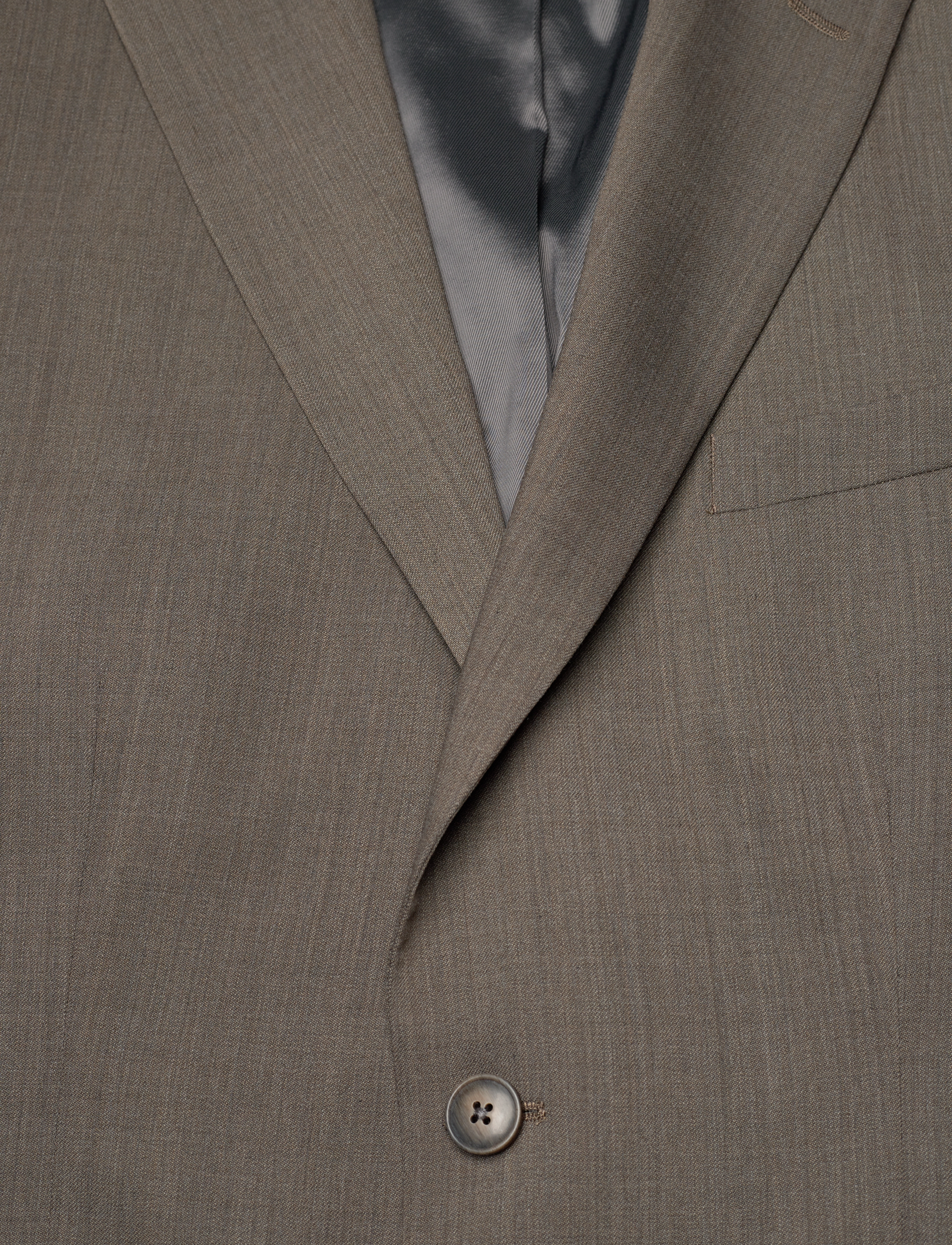 Lindbergh Black - Technical stretch blazer - combi suit - enkeltradede blazere - dk sand mel - 2