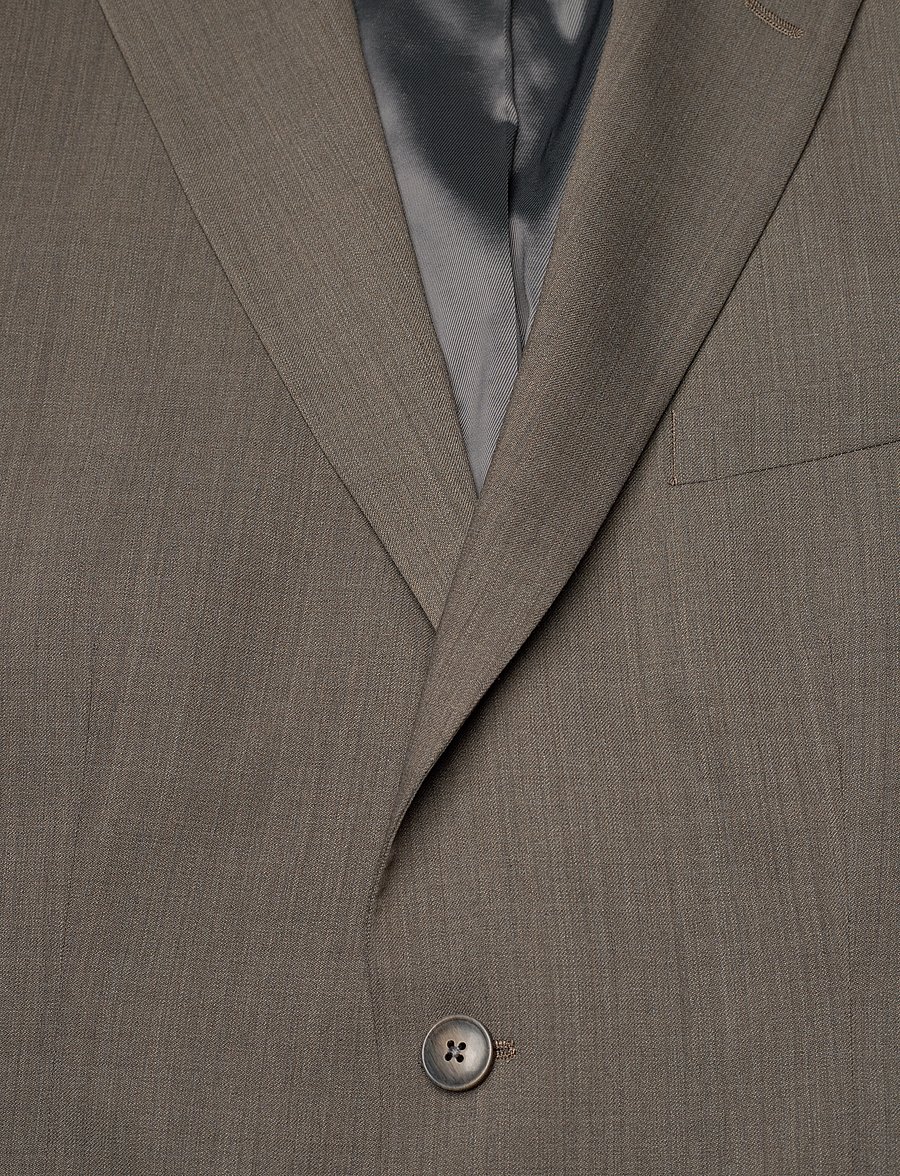 Lindbergh Black - Technical stretch blazer - combi suit - Ühe rinnatisega pintsakud - dk sand mel - 2