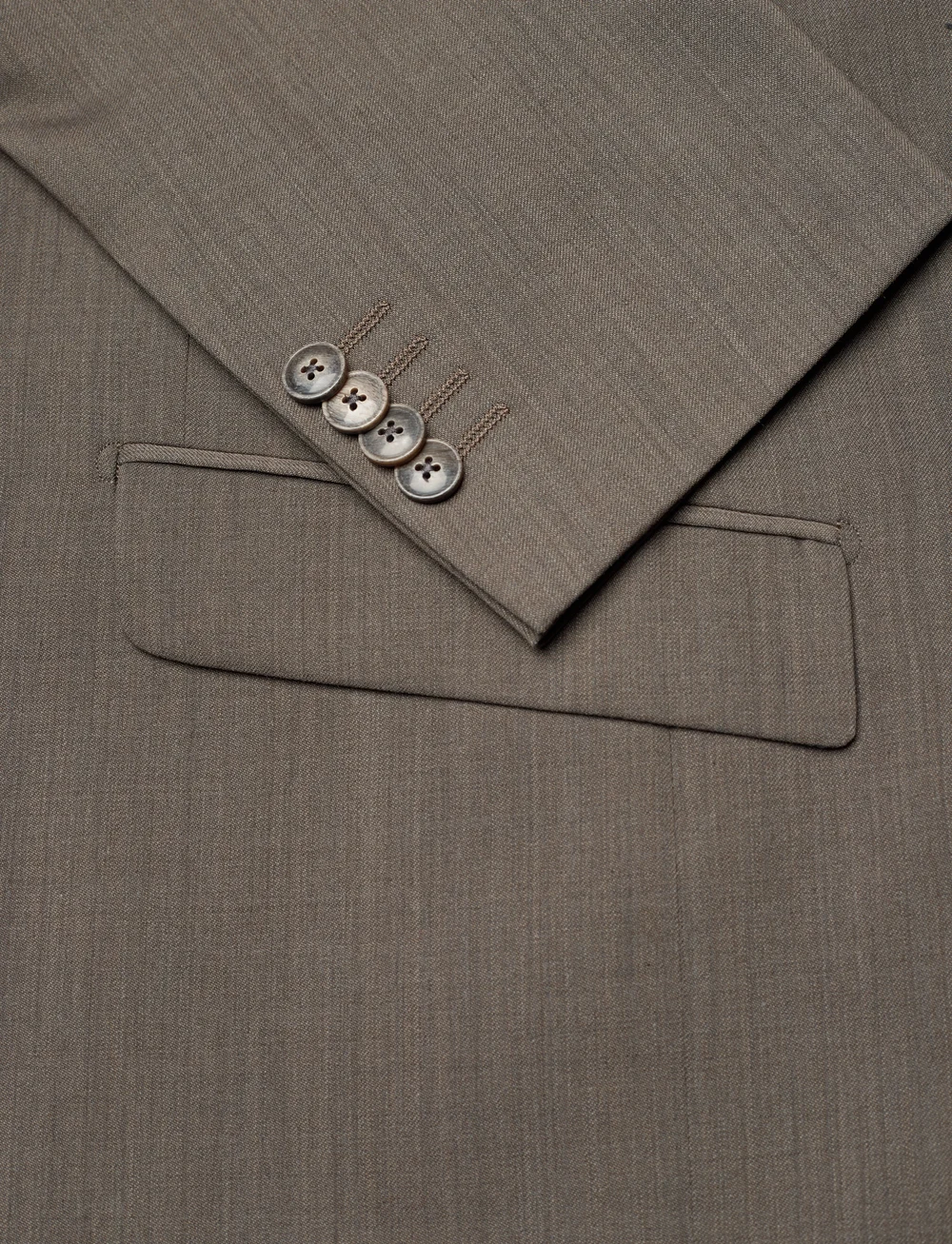 Lindbergh Black - Technical stretch blazer - combi su - einreiher - dk sand mel - 3