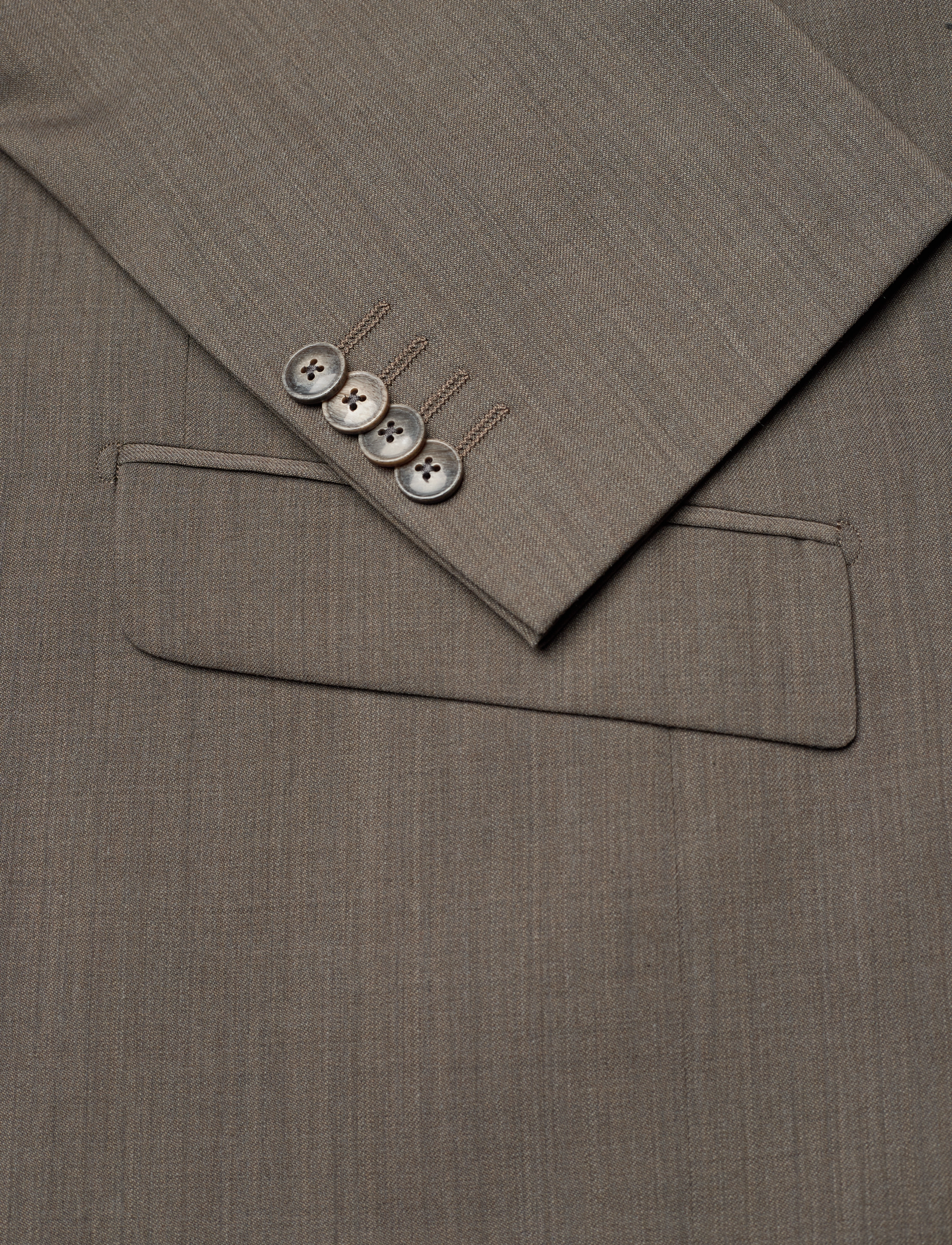 Lindbergh Black - Technical stretch blazer - combi suit - enkeltradede blazere - dk sand mel - 3