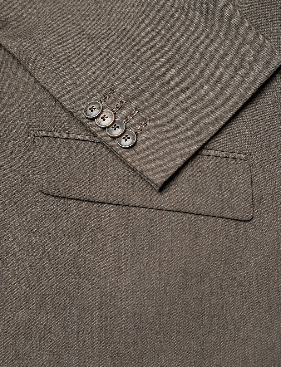 Lindbergh Black - Technical stretch blazer - combi suit - Ühe rinnatisega pintsakud - dk sand mel - 3