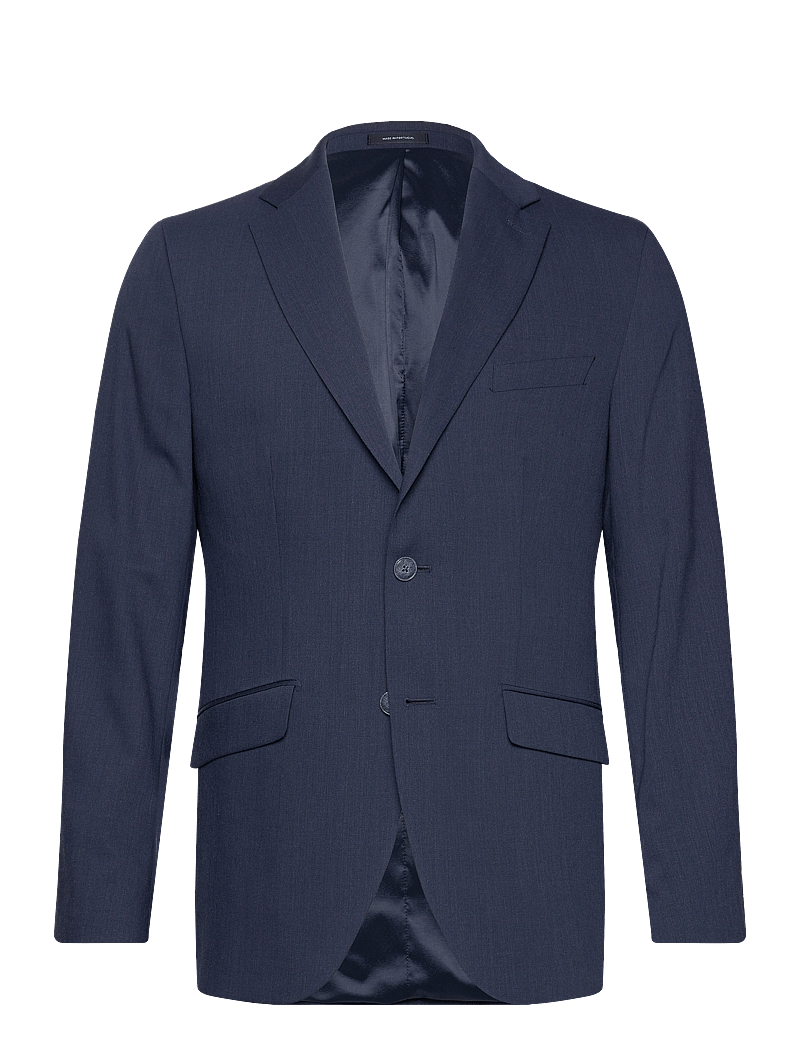 Lindbergh Black - Technical stretch blazer - combi su - yksiriviset bleiserit - mid navy mel - 1