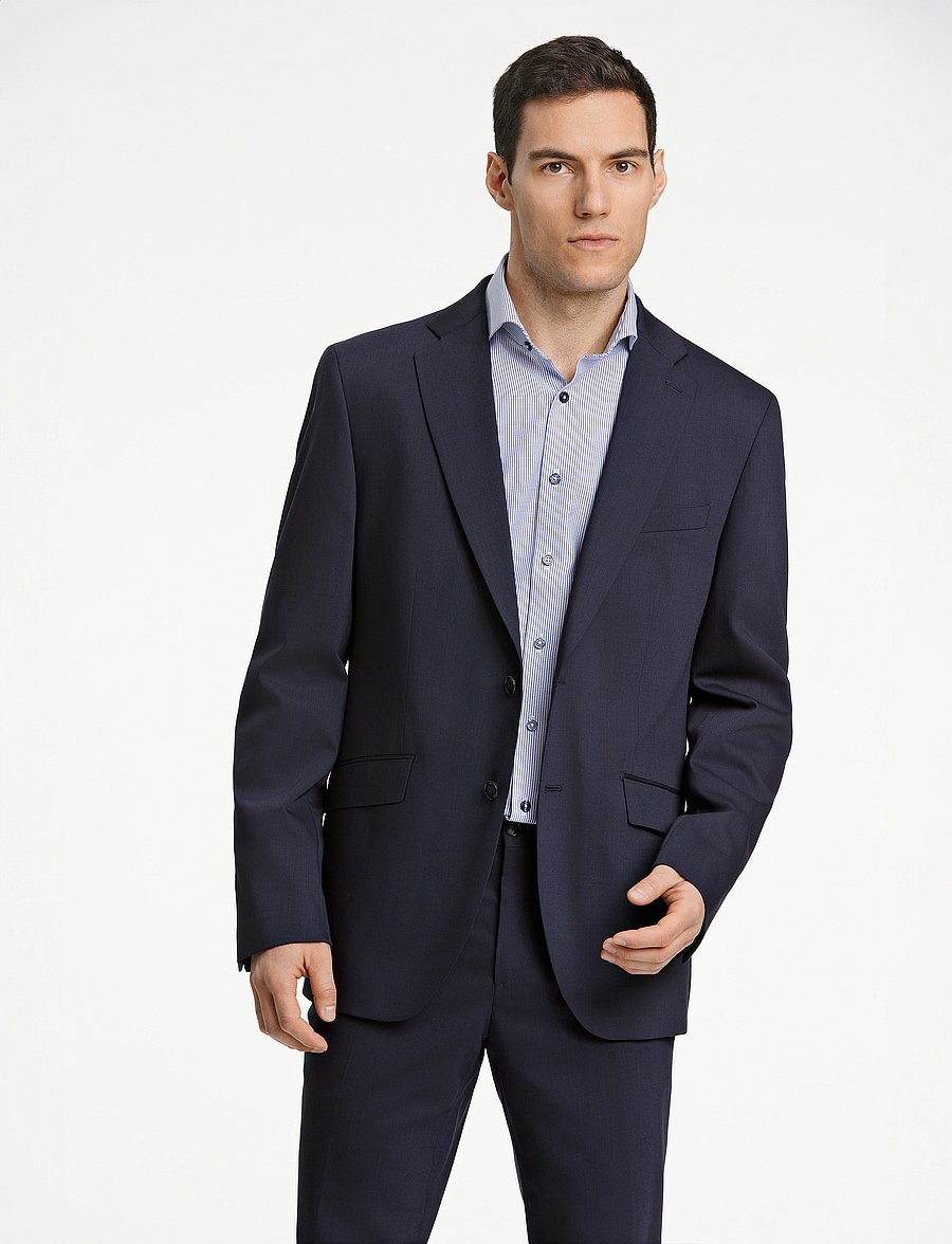 Lindbergh Black - Technical stretch blazer - combi suit - einreiher - navy - 0