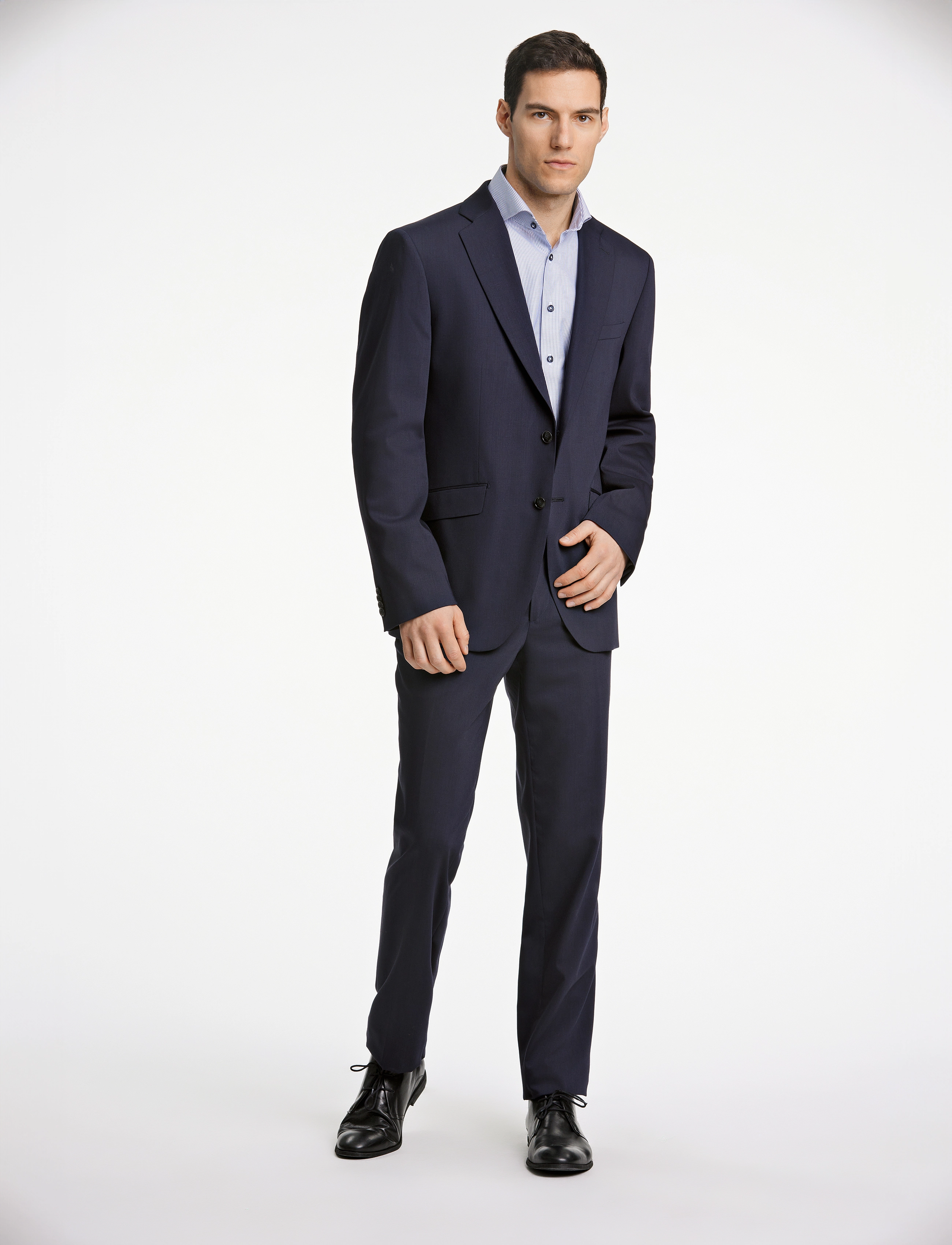 Lindbergh Black - Technical stretch blazer - combi suit - einreiher - navy - 4