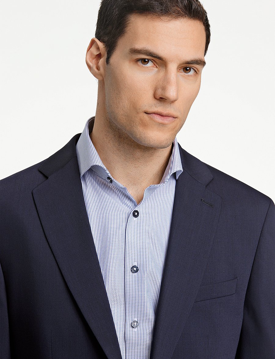 Lindbergh Black - Technical stretch blazer - combi suit - einreiher - navy - 5
