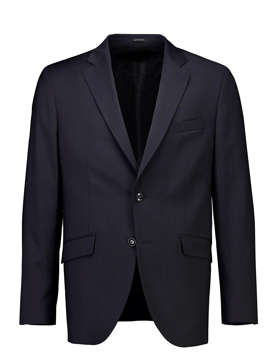 Lindbergh Black - Technical striped blazer - combi su - enkeltradede blazere - navy - 1