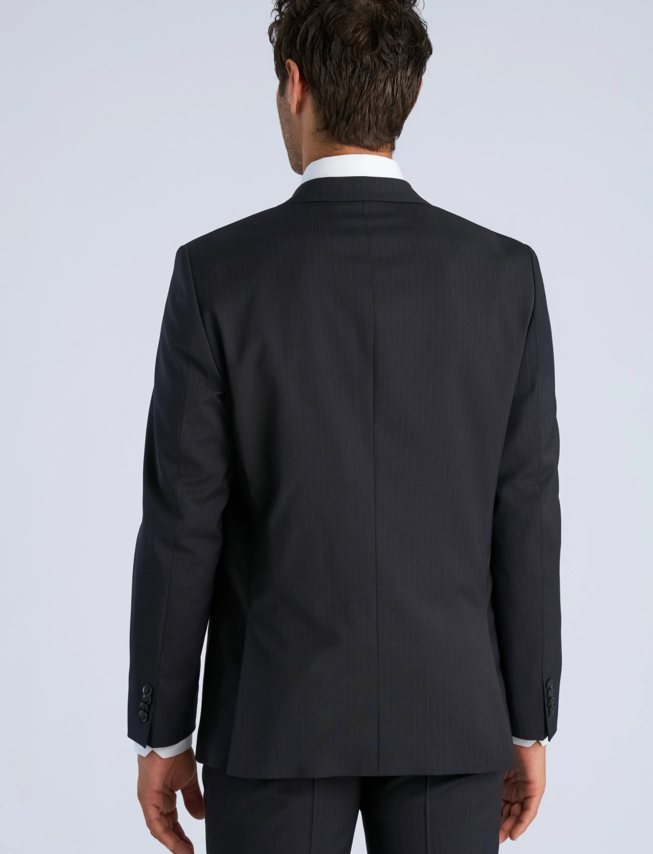 Lindbergh Black - Technical striped blazer - combi su - enkeltradede blazere - navy - 4