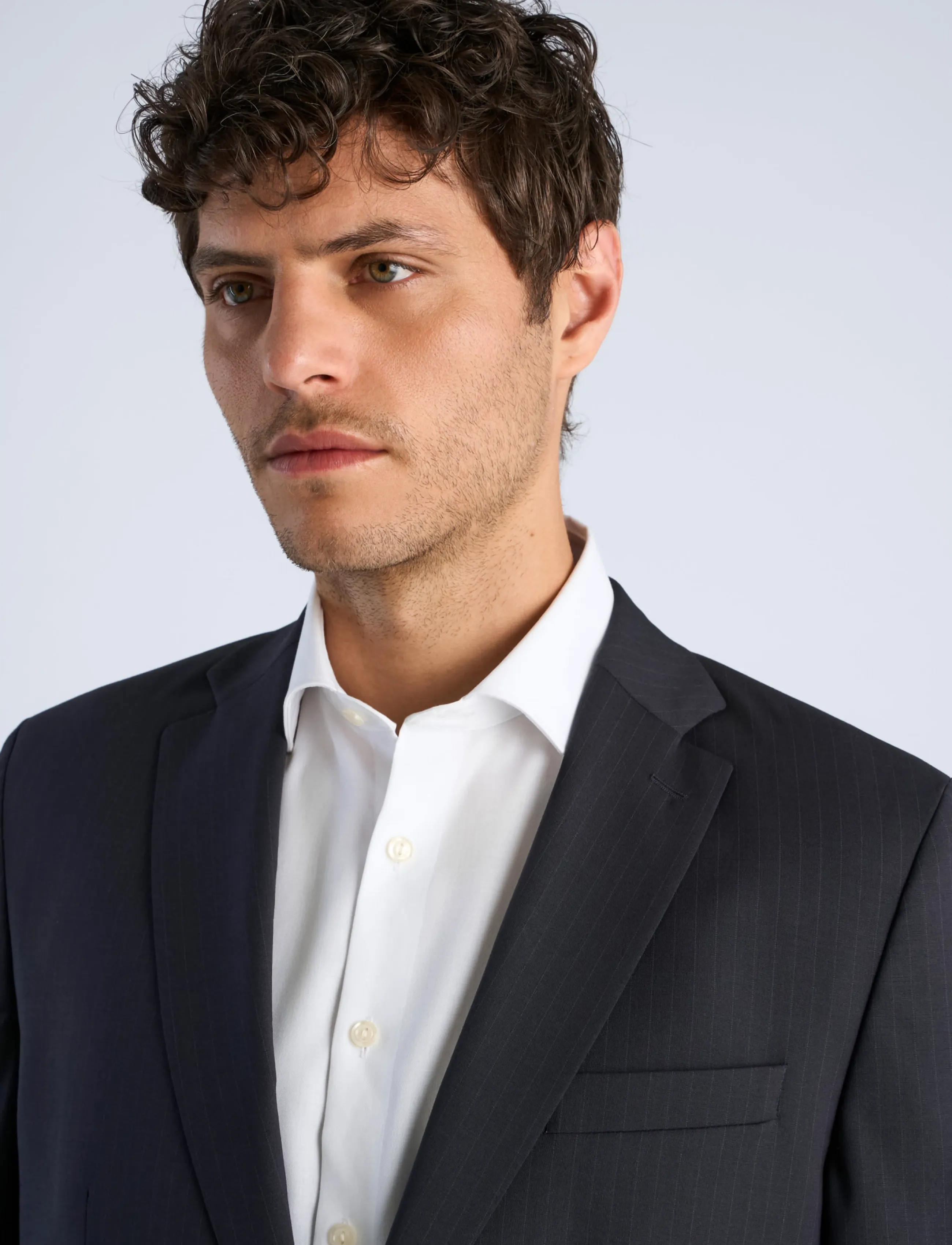 Lindbergh Black - Technical striped blazer - combi su - enkeltradede blazere - navy - 5
