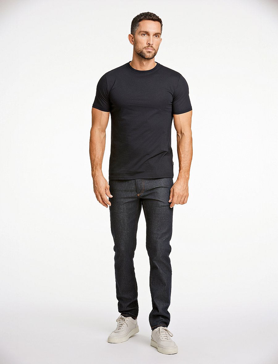 Lindbergh Black - Mercerized cotton tee S/S - lühikeste varrukatega t-särgid - black - 4