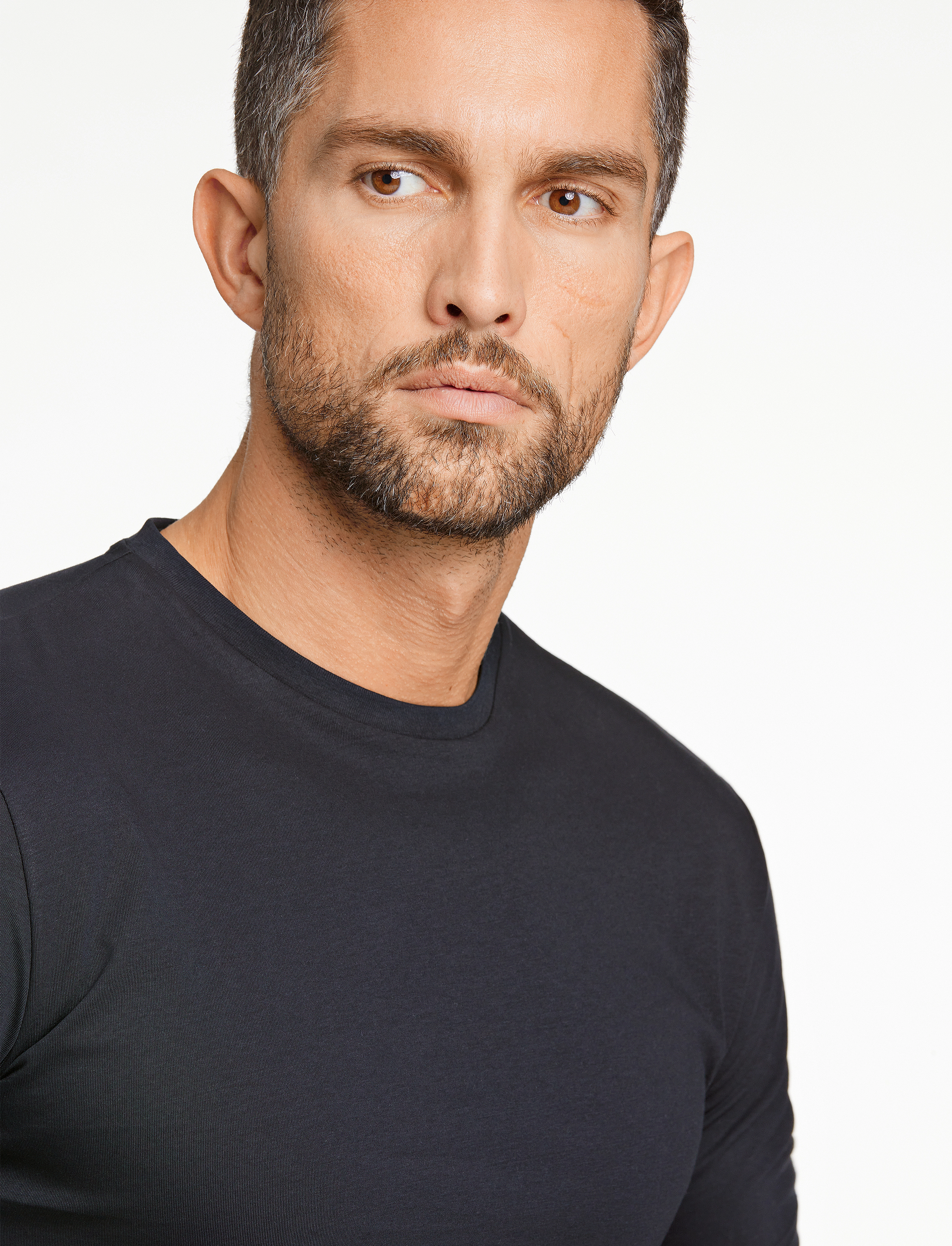 Lindbergh Black - Mercerized cotton tee S/S - kortærmede t-shirts - black - 5