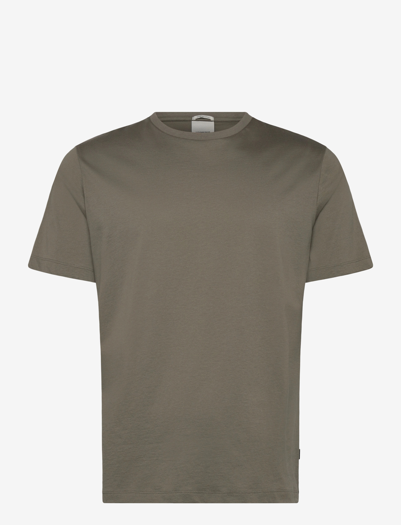 Lindbergh Black - Mercerized cotton tee S/S - kortærmede t-shirts - dk olive - 1