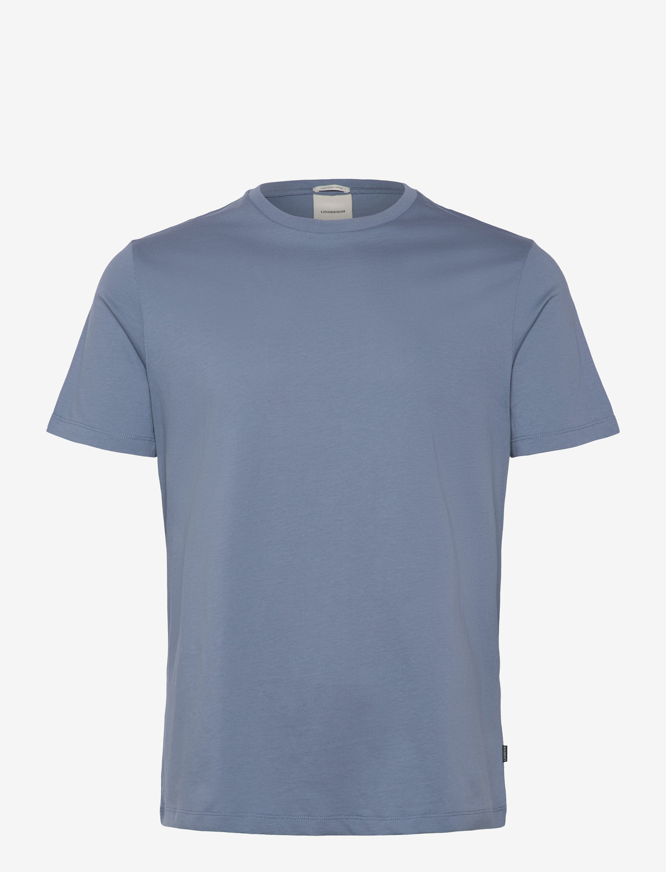 Lindbergh Black - Mercerized cotton tee S/S - lühikeste varrukatega t-särgid - dusty blue - 1