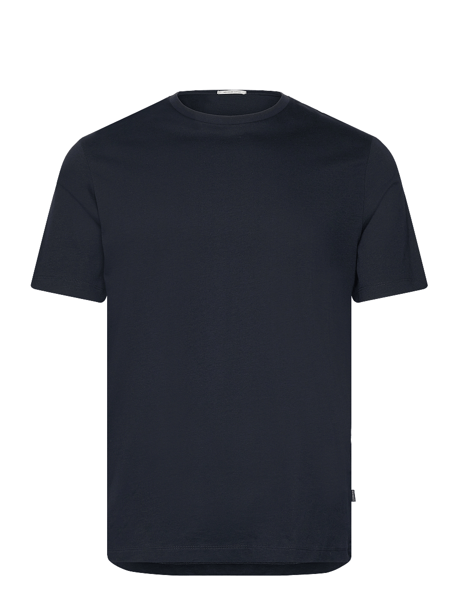 Lindbergh Black - Mercerized cotton tee S/S - kortærmede t-shirts - navy - 1