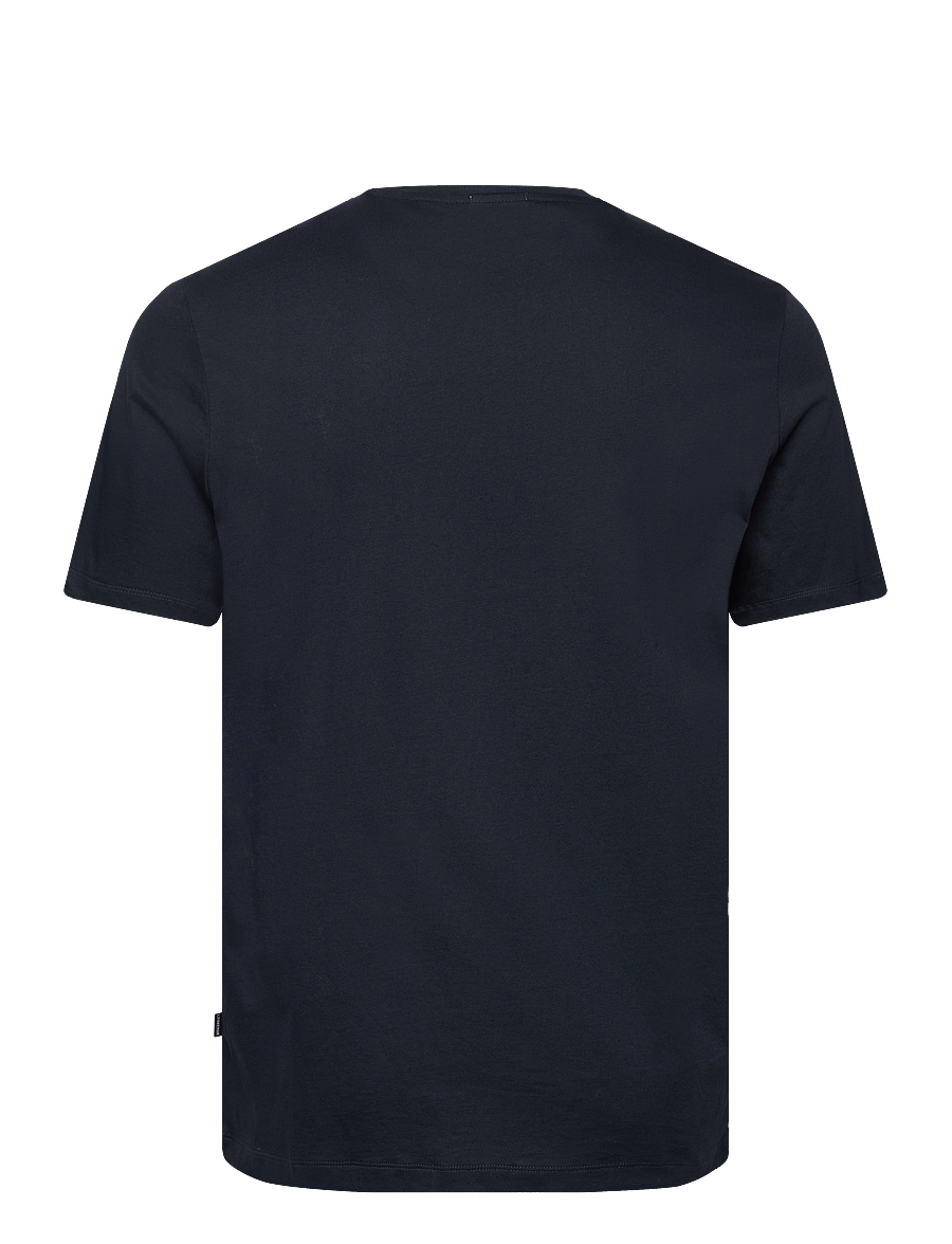 Lindbergh Black - Mercerized cotton tee S/S - kortærmede t-shirts - navy - 2