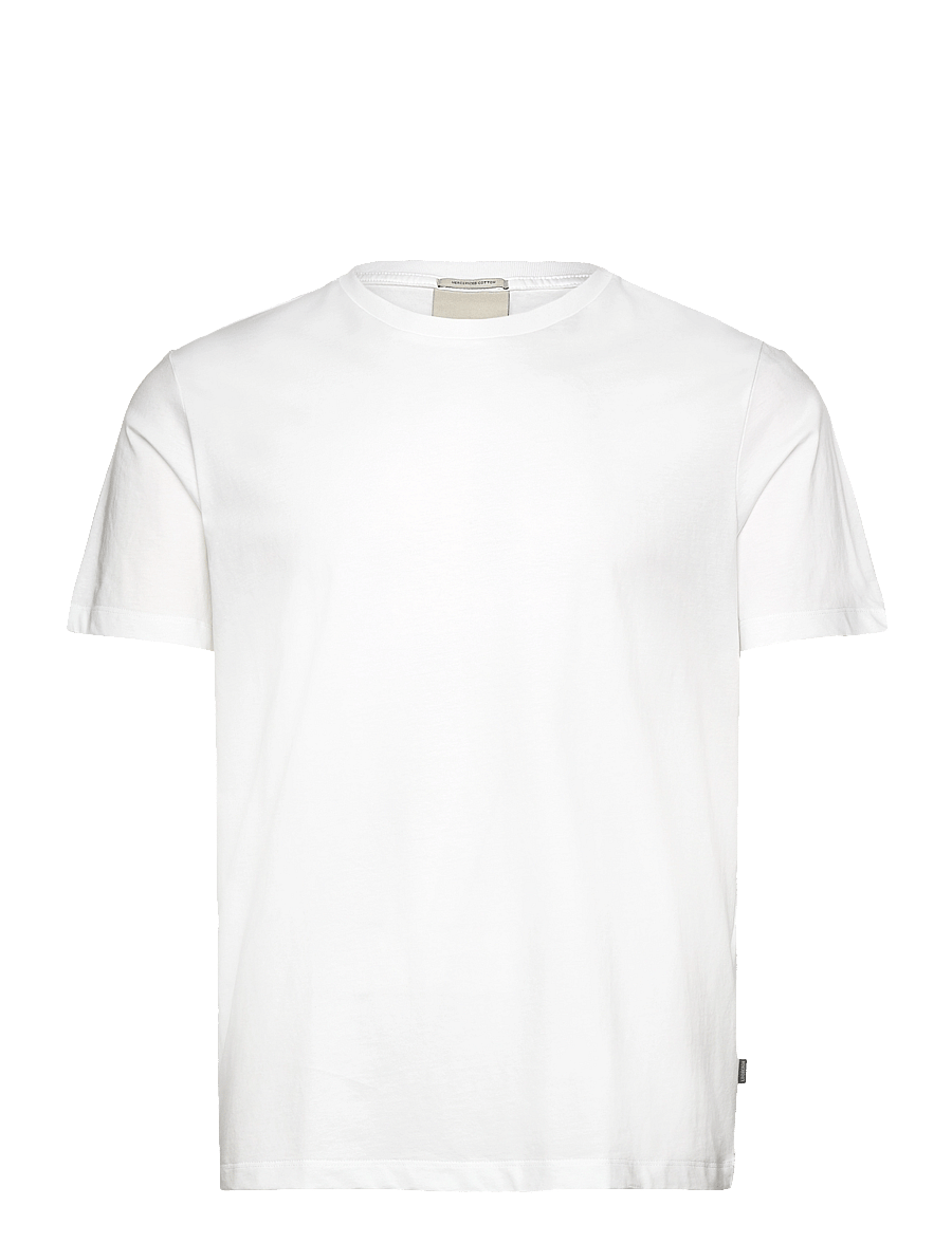 Lindbergh Black - Mercerized cotton tee S/S - kurzärmelige t-shirts - white - 1