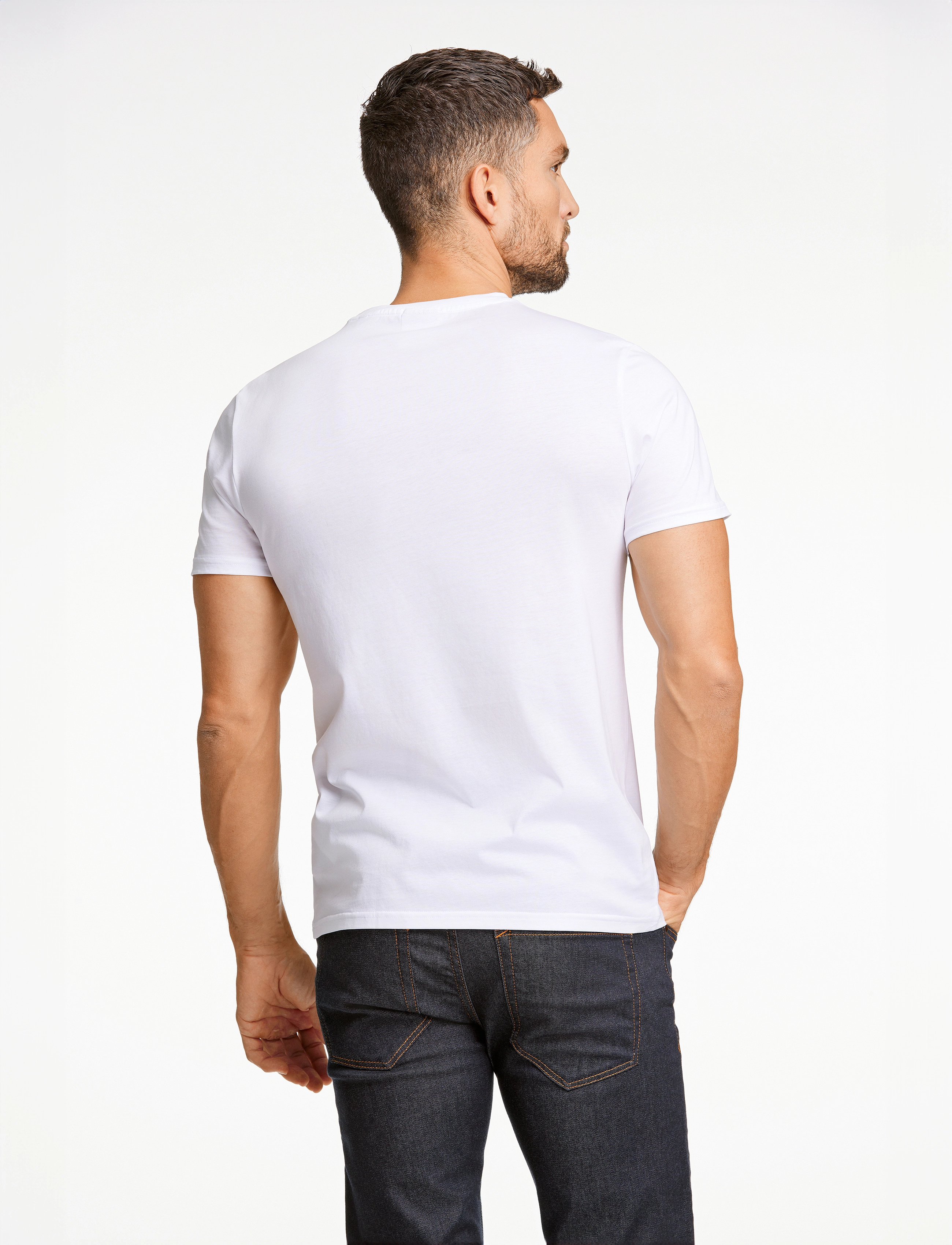 Lindbergh Black - Mercerized cotton tee S/S - kurzärmelig - white - 3