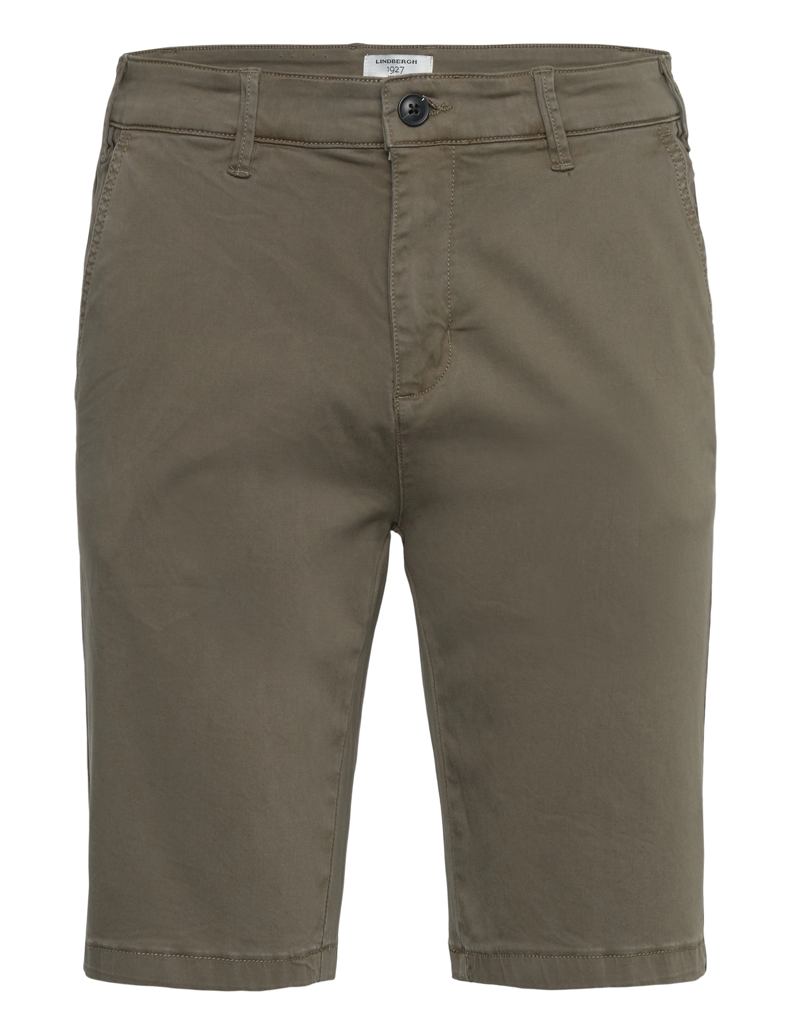 Lindbergh Black 1927:Cashmere touch chino shorts - Lindbergh Black - DUSTY OLIVE / green