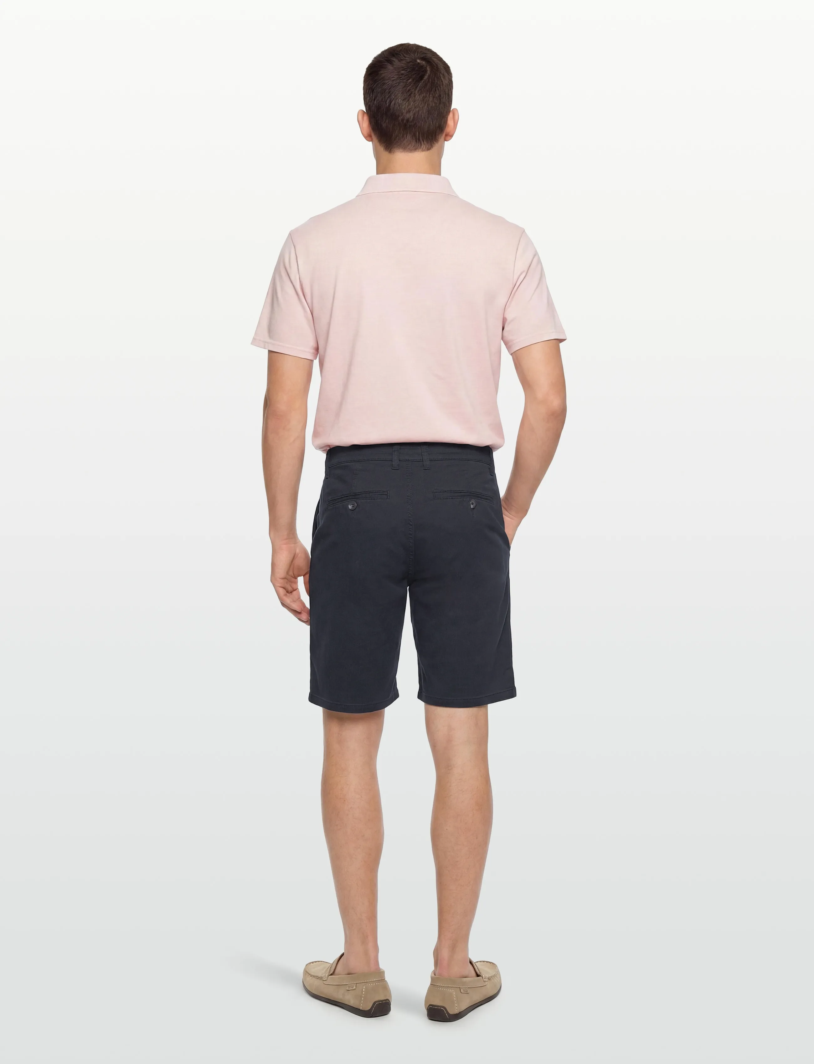 Lindbergh Black - 1927: Cashmere touch superflex chi - chinos shorts - navy - 4