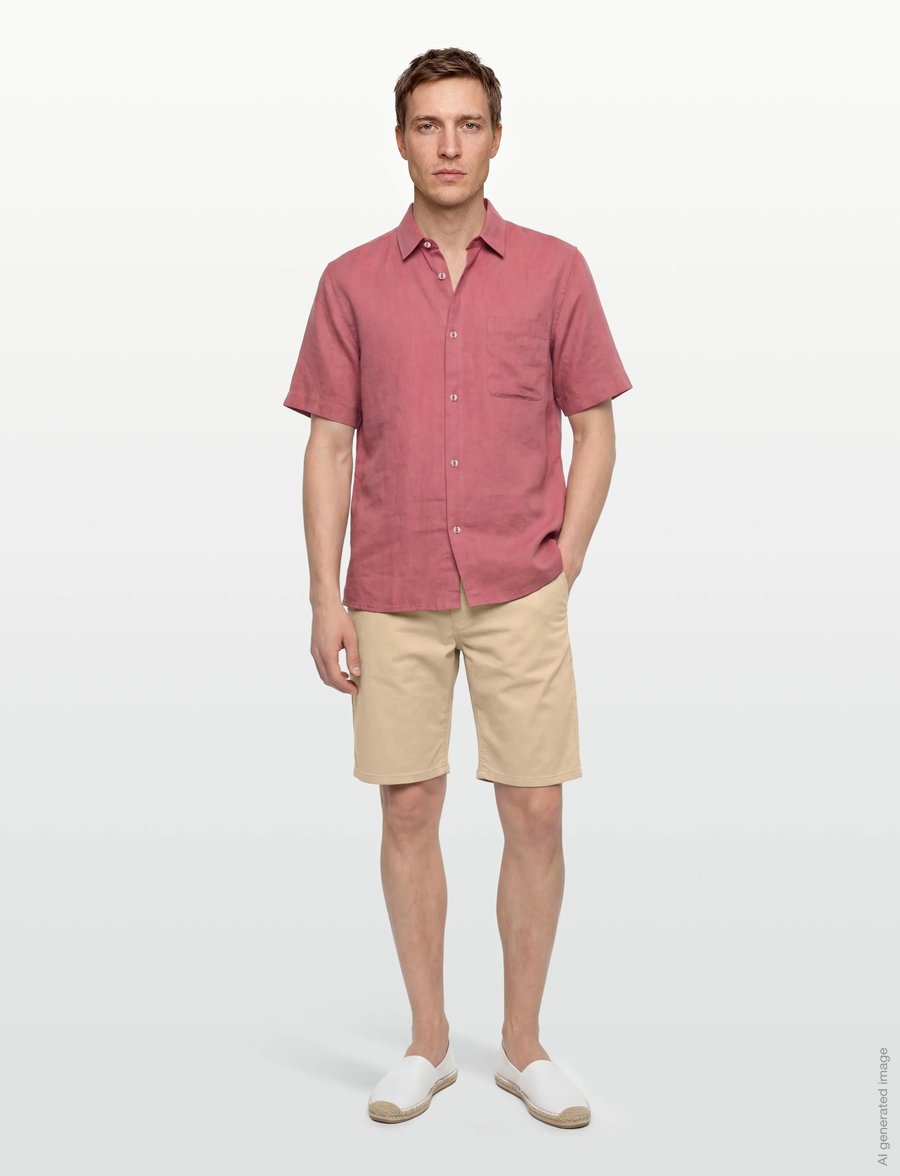 Lindbergh Black - 1927: Cashmere touch superflex chi - lühikesed chino-püksid - sand - 0