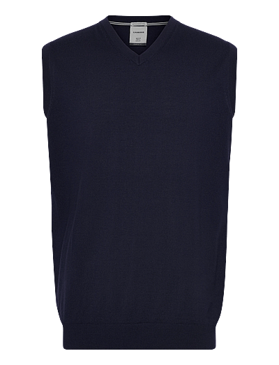 100 % Merino V-Neck Slipover - Strikveste