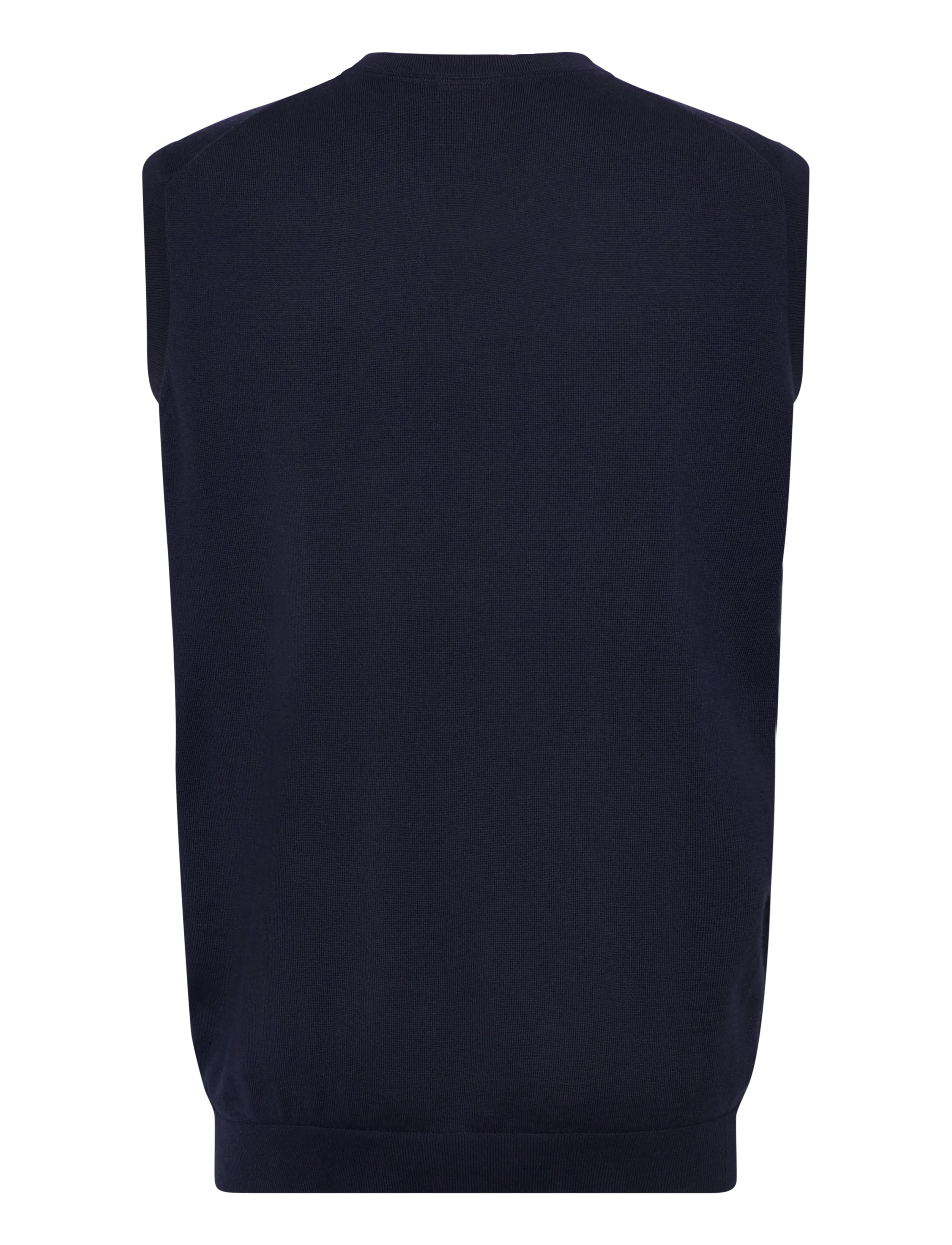 Lindbergh Black - 100 % merino v-neck slipover - strikveste - navy - 1