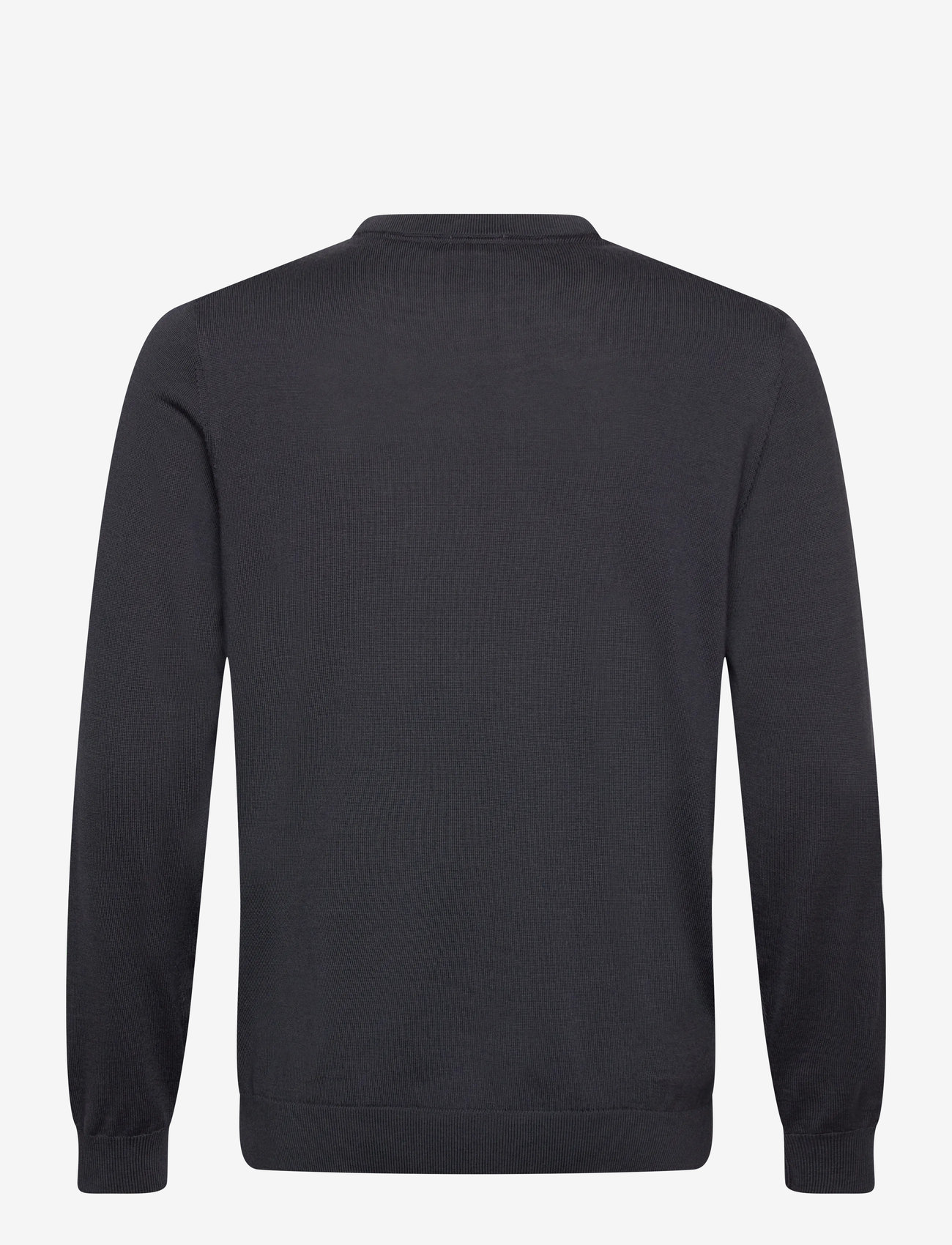 Lindbergh Black - 100 % merino crew neck knit - rund hals - asphalt grey - 2