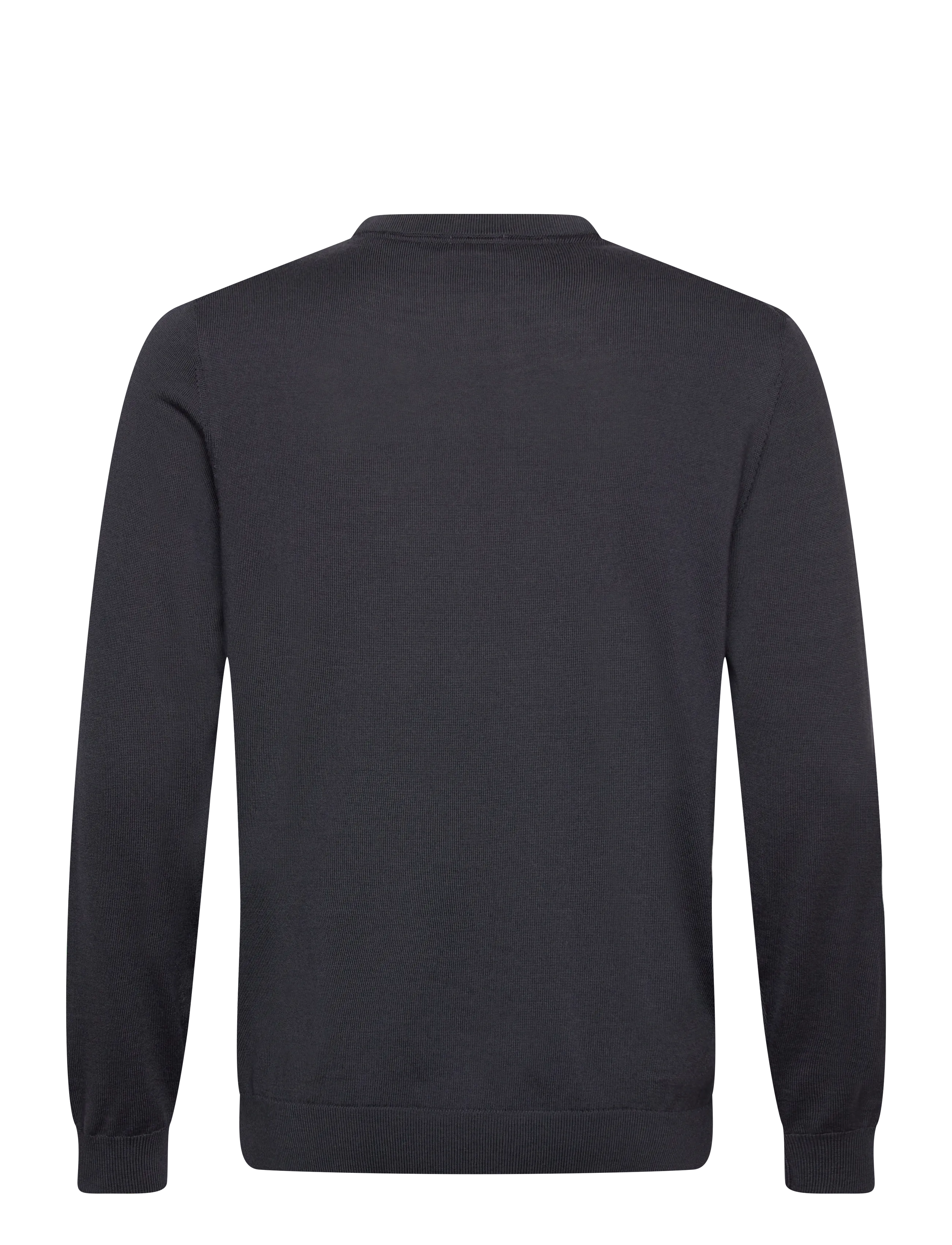 Lindbergh Black - 100 % merino crew neck knit - rund hals - asphalt grey - 2