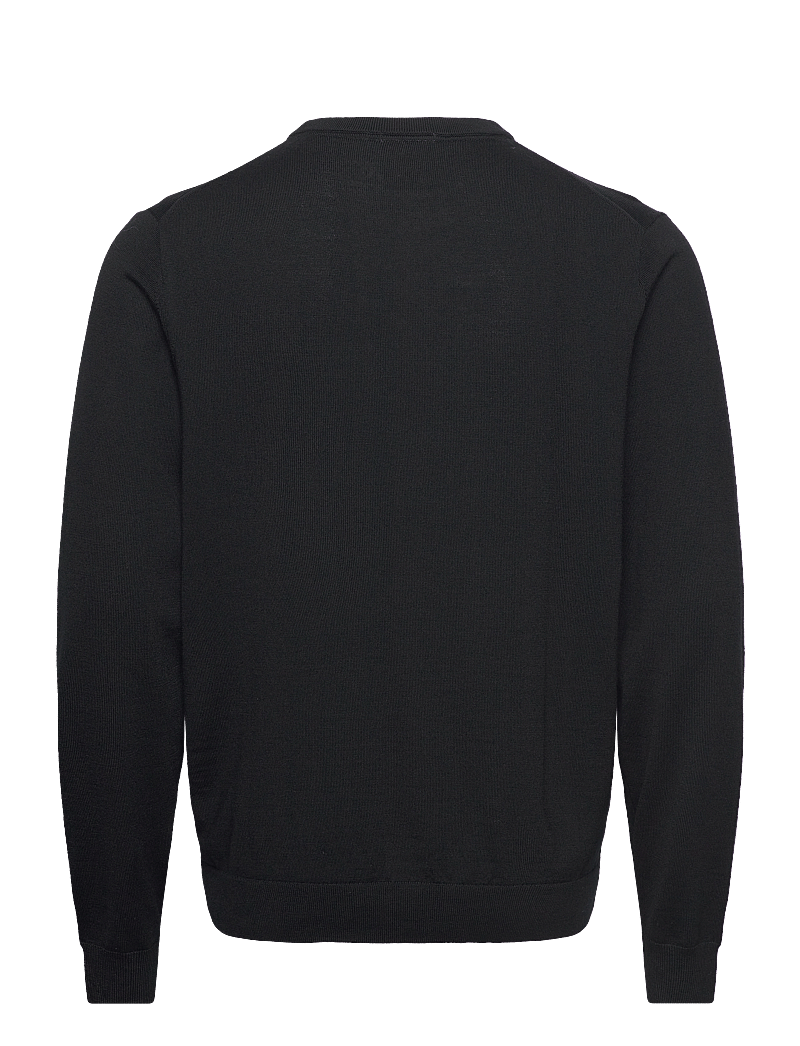Lindbergh Black - 100 % merino crew neck knit - rundhalsad - black - 2