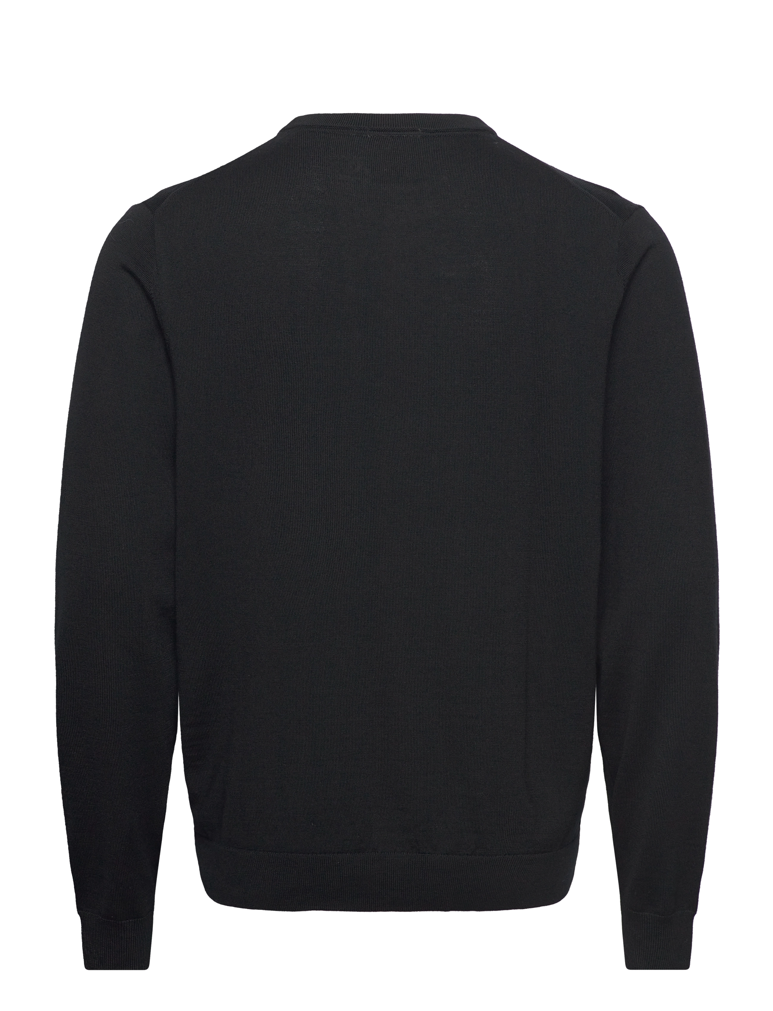 Lindbergh Black - 100 % merino crew neck knit - rund hals - black - 2