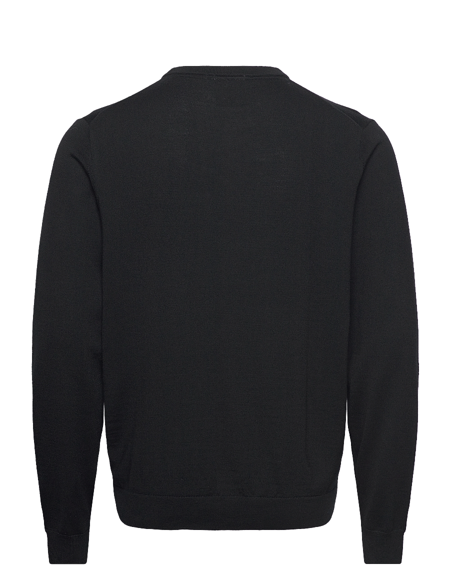Lindbergh Black - 100 % merino crew neck knit - rundhals - black - 2