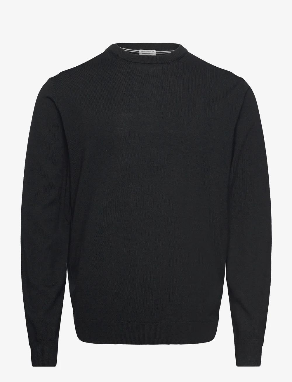 Lindbergh Black - 100 % merino crew neck knit - rundhals - black - 1