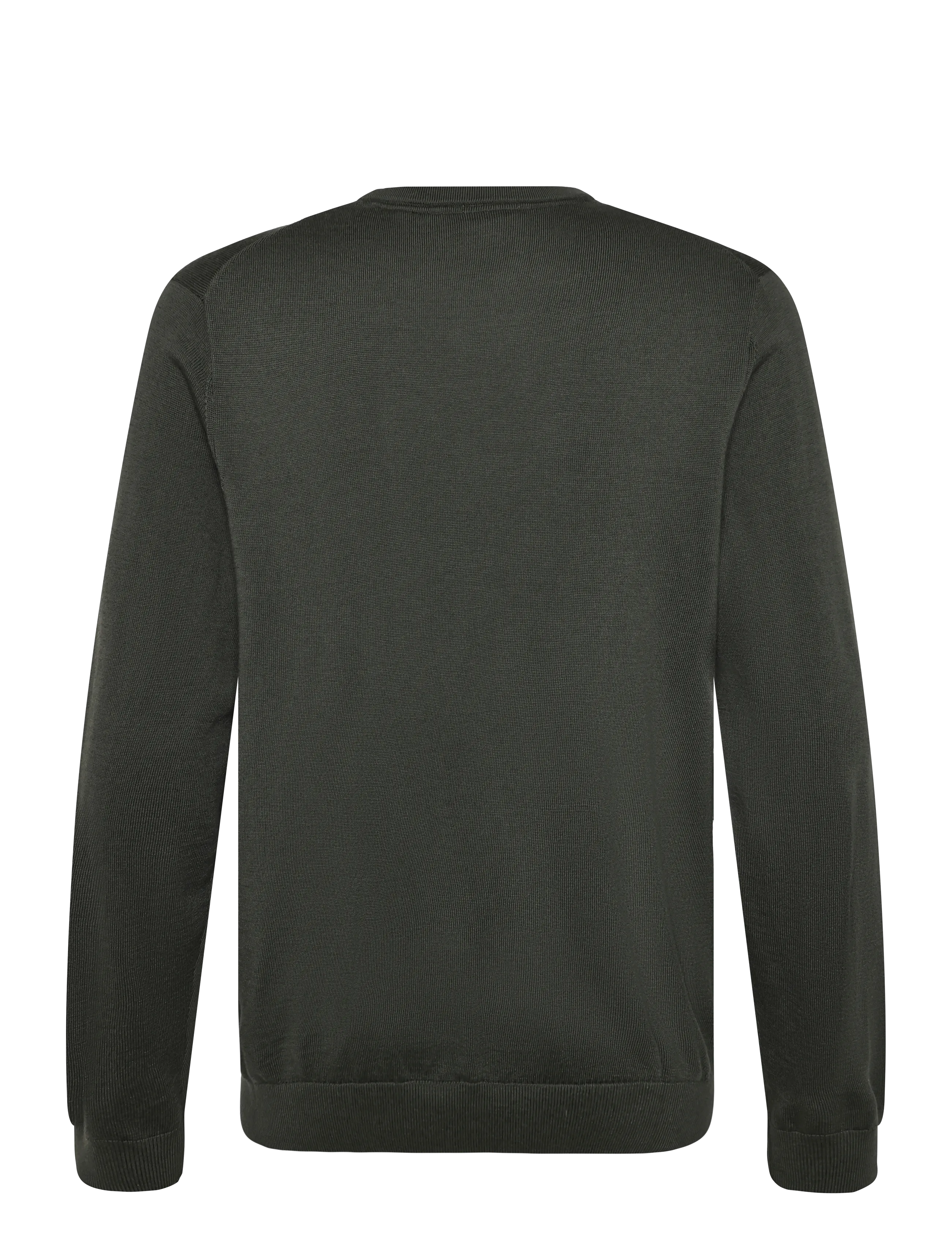 Lindbergh Black - 100 % merino crew neck knit - rundhalsad - dusty army - 2