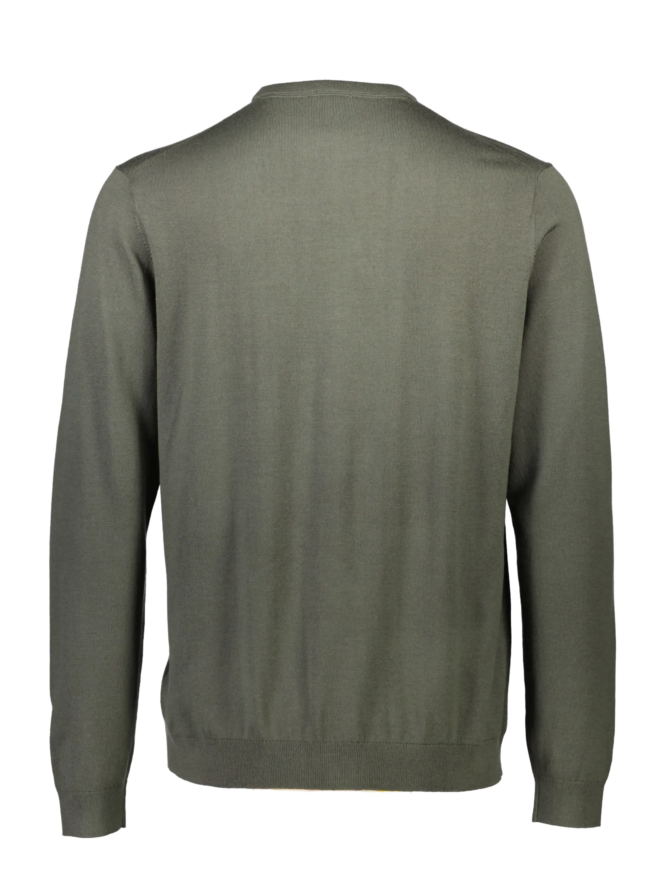 Lindbergh Black - 100 % merino crew neck knit - rundhals - dusty army - 2
