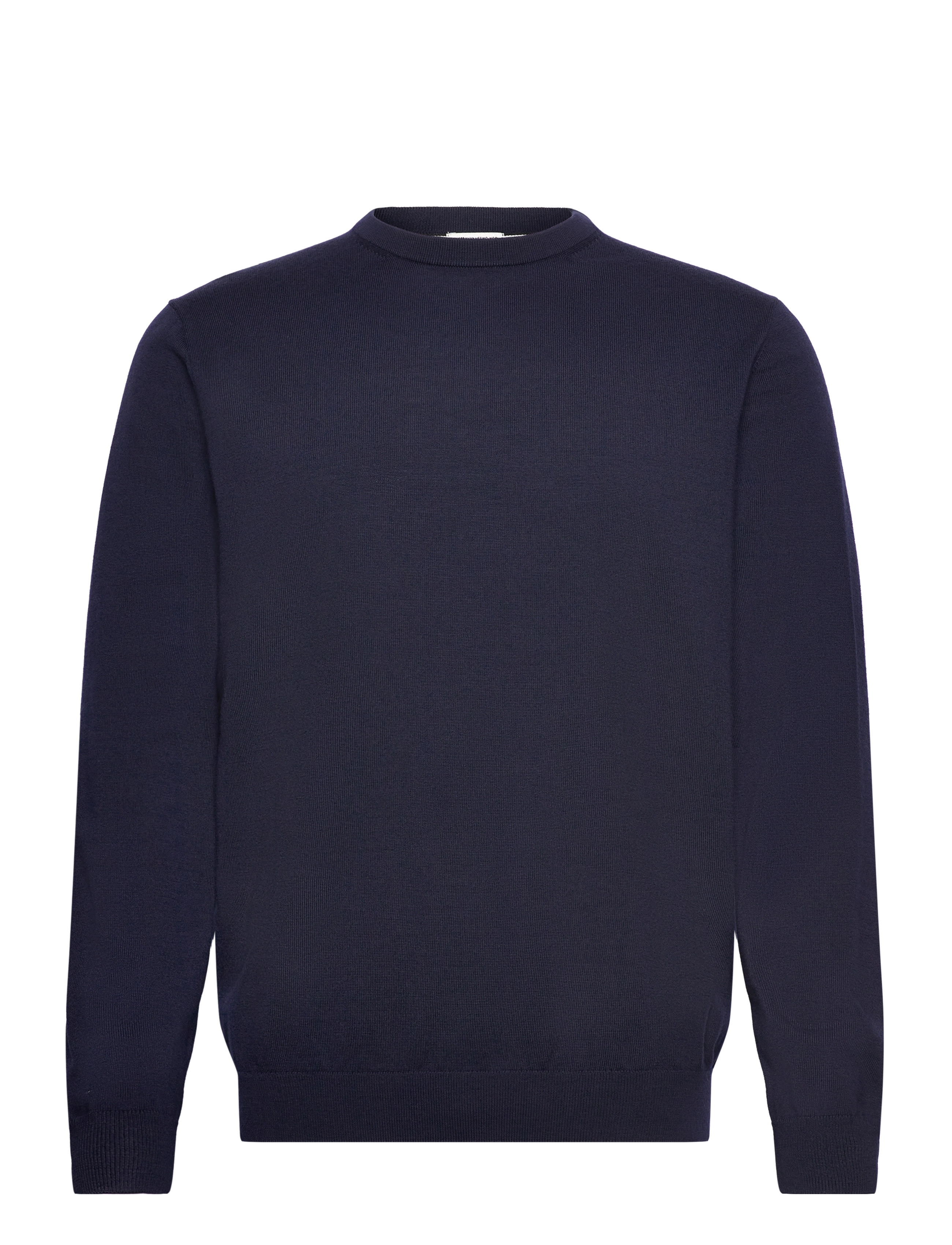 Lindbergh Black 100 % merino crew neck knit - Clothing - NAVY / navy