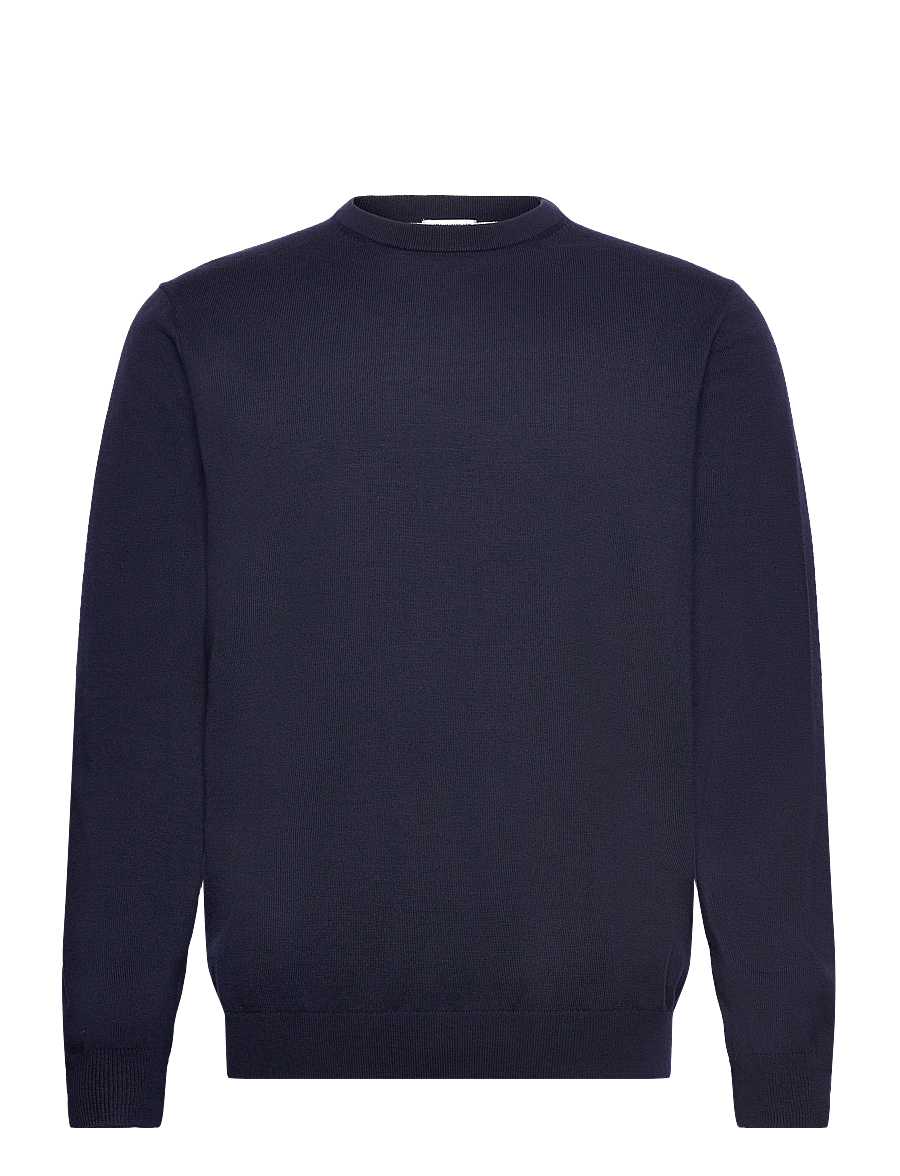 Lindbergh Black - 100 % merino crew neck knit - Ümara kaelusega - navy - 1