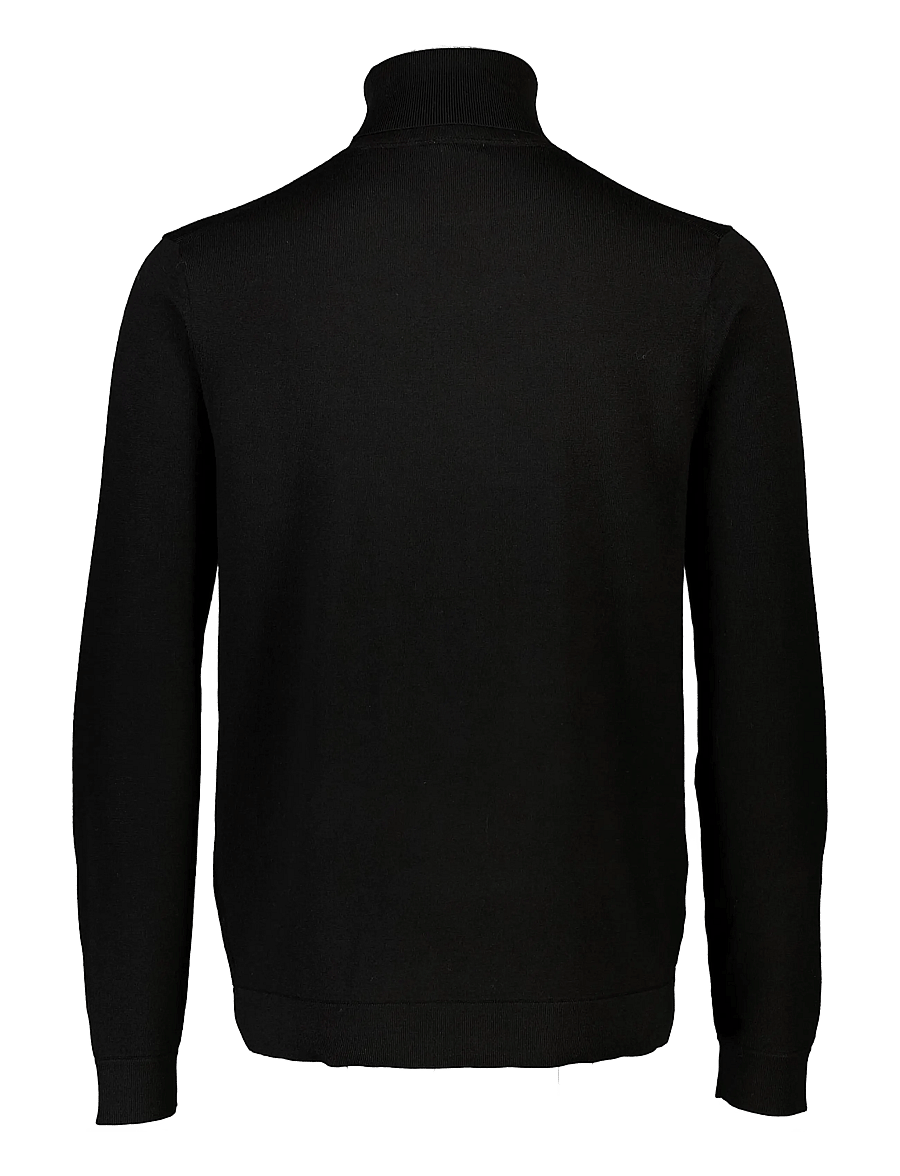 Lindbergh Black - 100 % merino roll neck knit - polokrage - black - 2