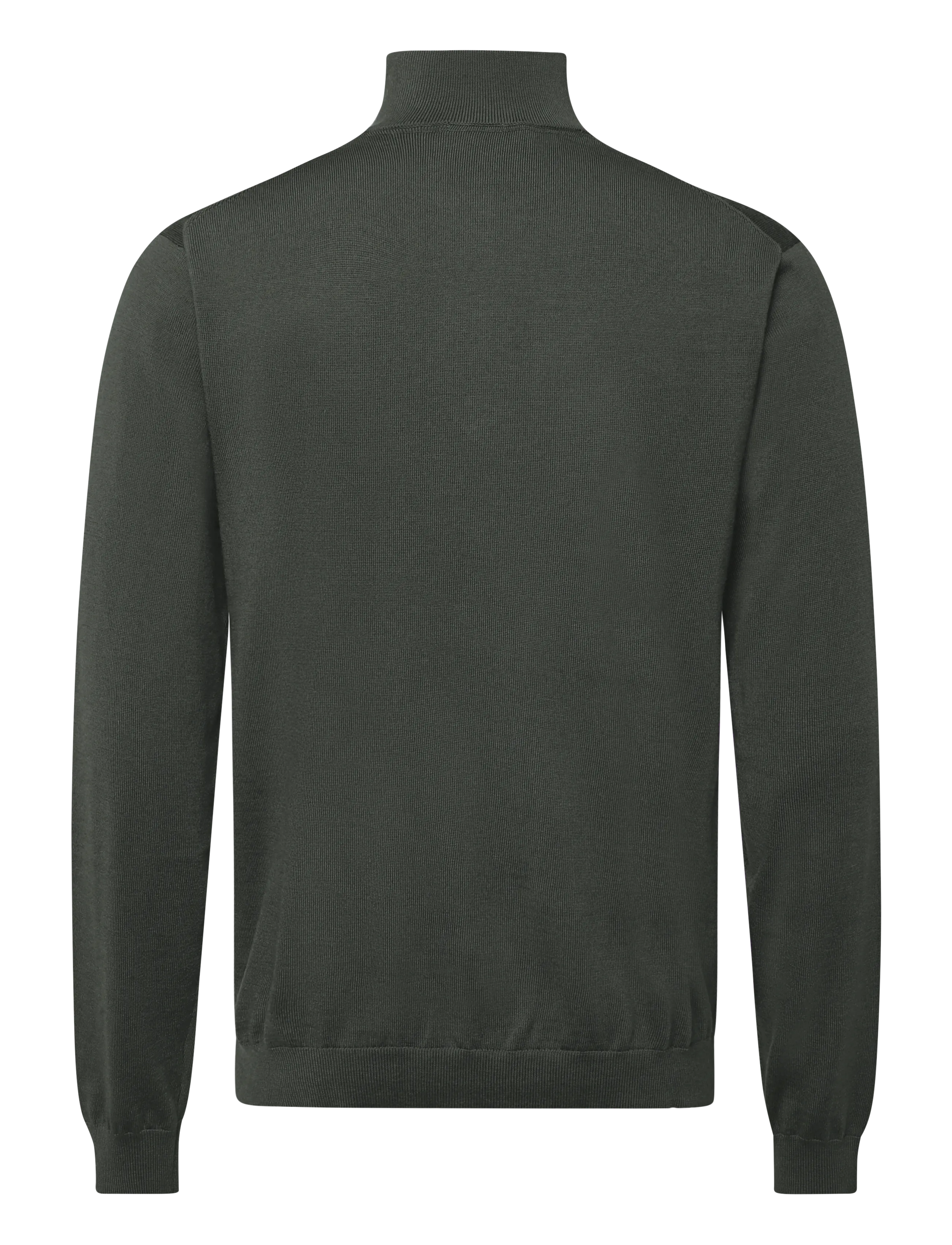 Lindbergh Black - 100% merino half zip knit - pullover mit halbem reißverschluss - dusty army - 2