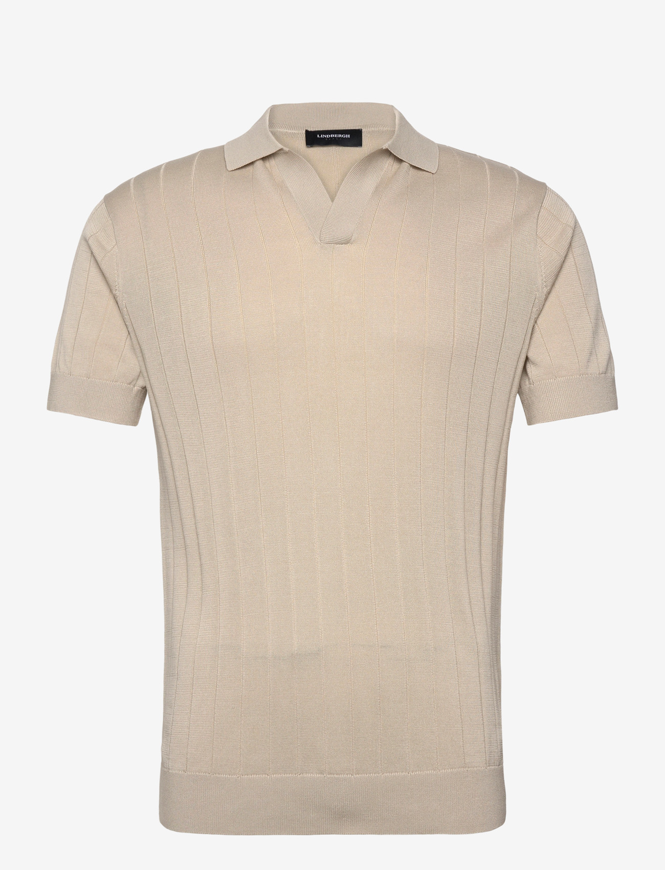 Lindbergh Black - Open collar knitted polo S/S - polostrik - kit - 1
