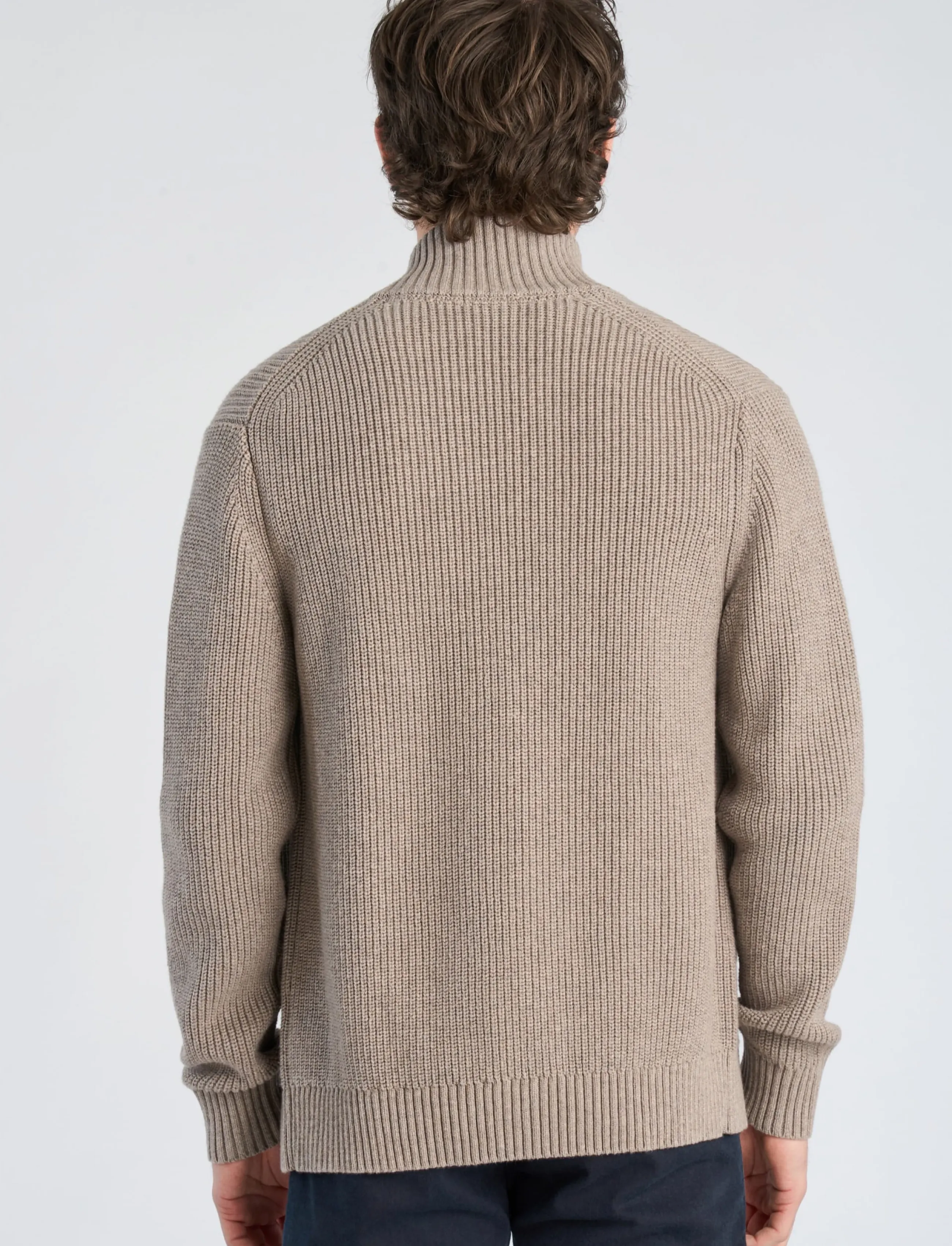 Lindbergh Black - 1927: Merino blend button through cardigan - strickjacken - lt sand mel - 4
