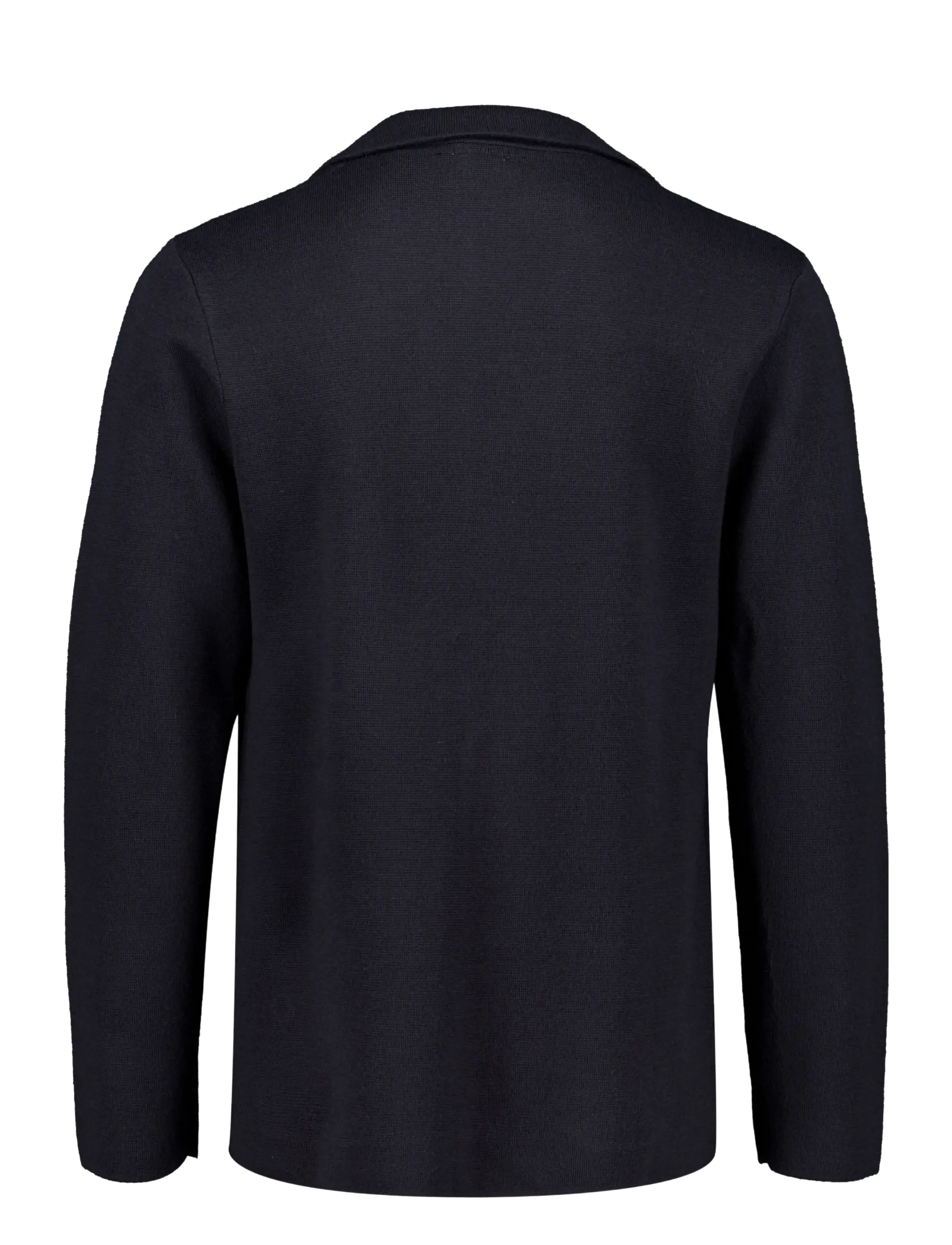 Lindbergh Black - 1927: Merino blend knitted blazer - enkeltradede blazere - dk navy - 1