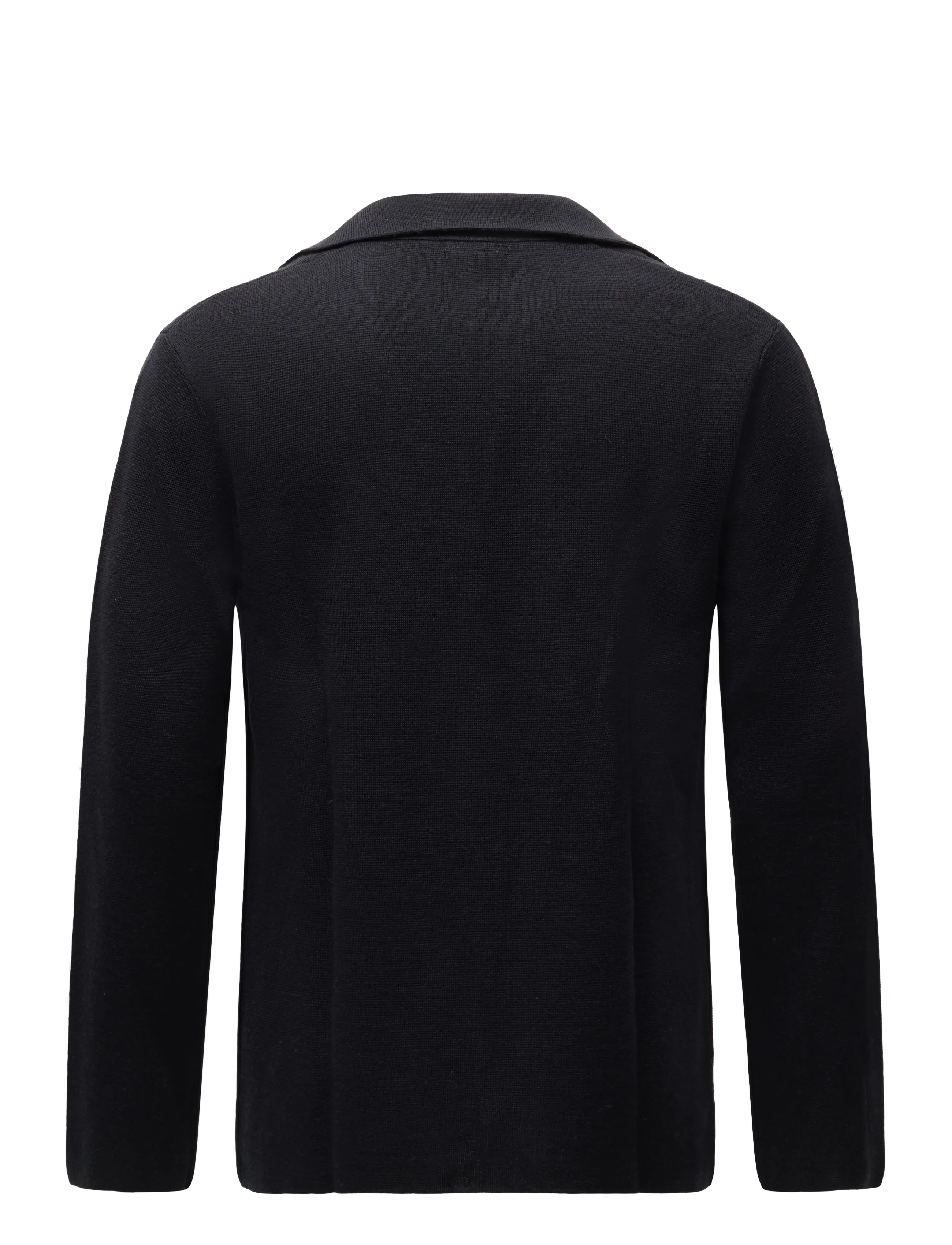 Lindbergh Black - 1927: Merino blend knitted blazer - einreiher - dk navy - 1