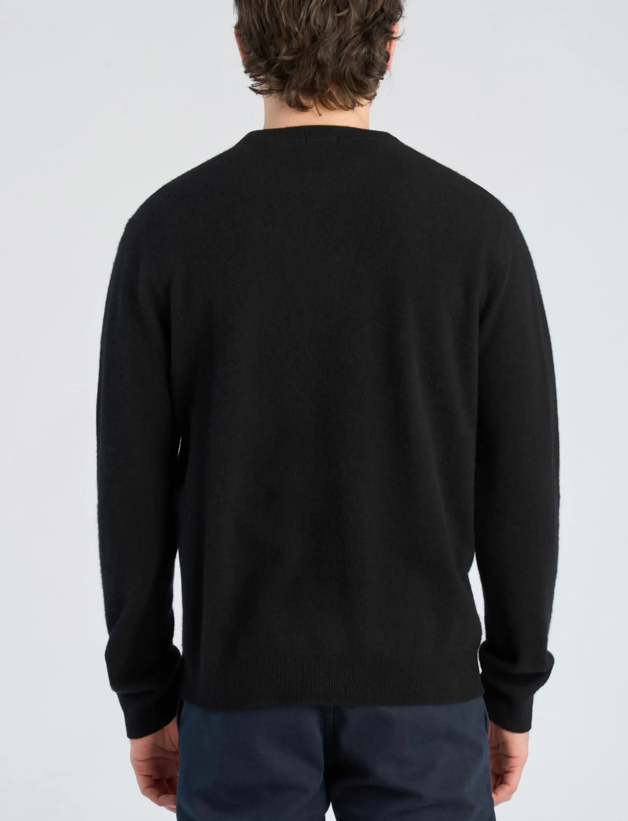 Lindbergh Black - 1927: Wool cashmere blend knit - rund hals - black - 4
