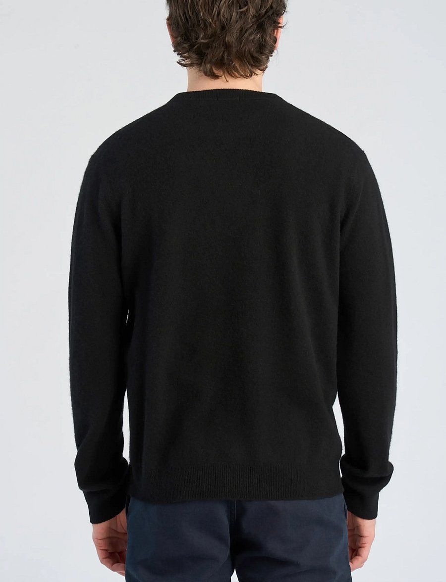 Lindbergh Black - 1927: Wool cashmere blend knit - rund hals - black - 4